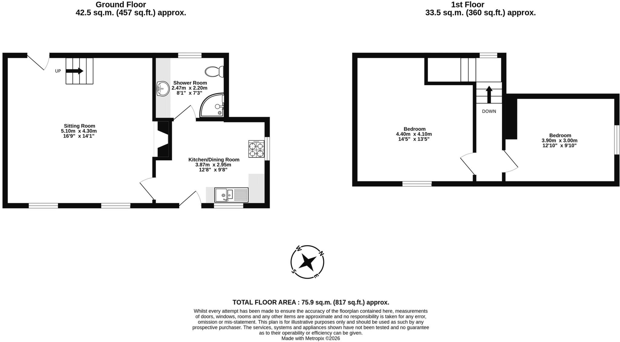 Deancombe, Buckfastleigh floorplan