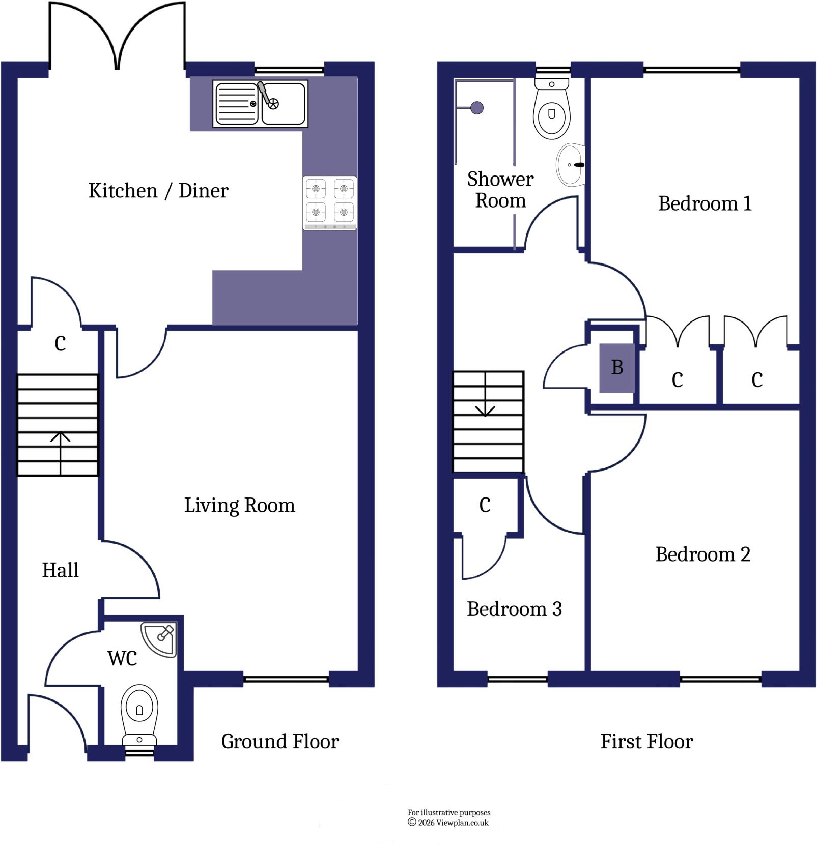 Tal-y-Bryn, Penarth floorplan