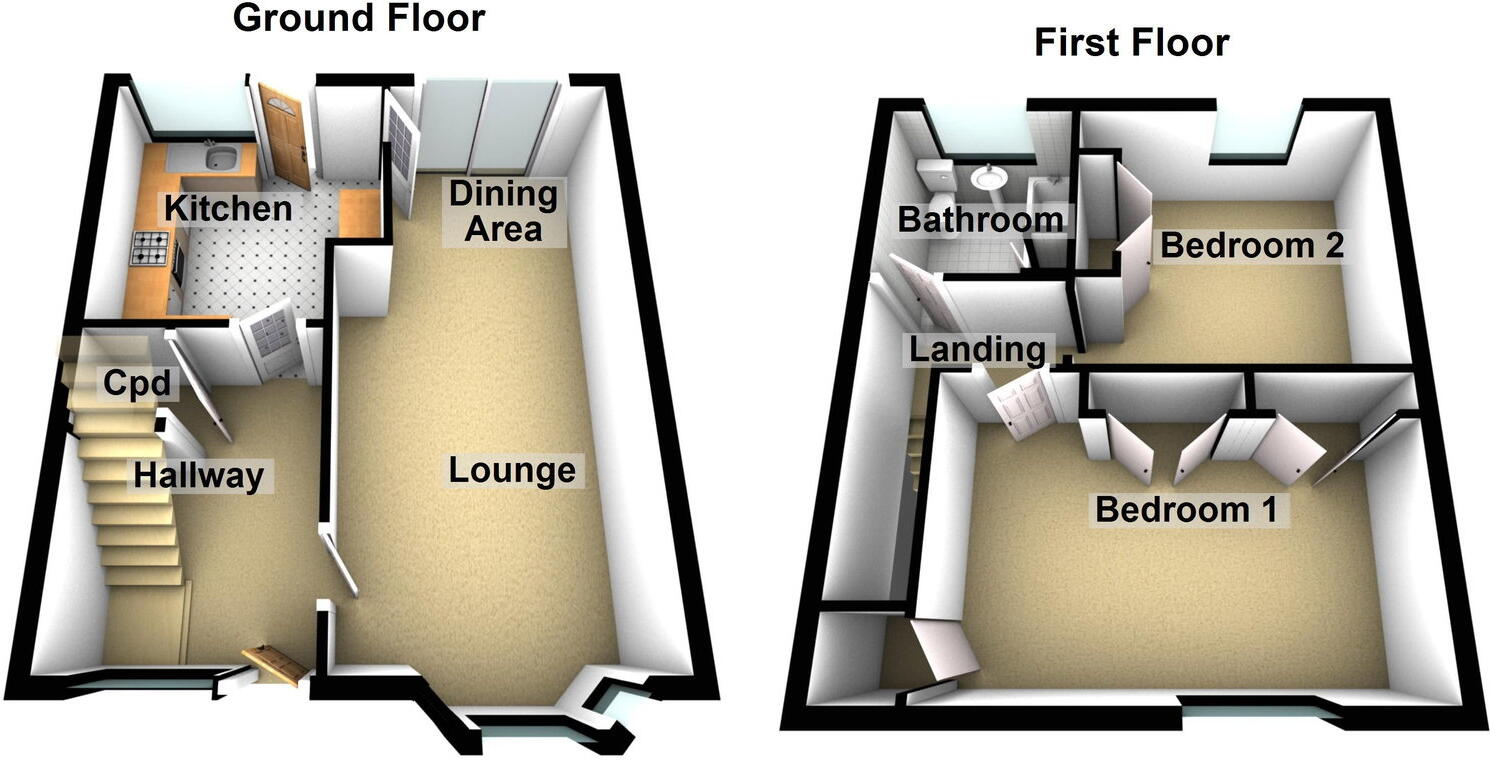 145 Castleton Road, Royton OL2 6UP floorplan