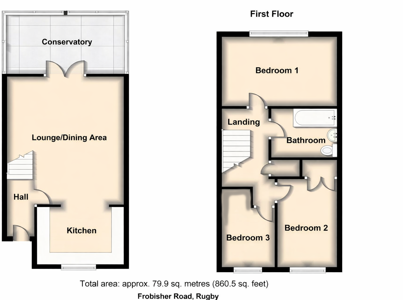 Frobisher Road, Rugby floorplan