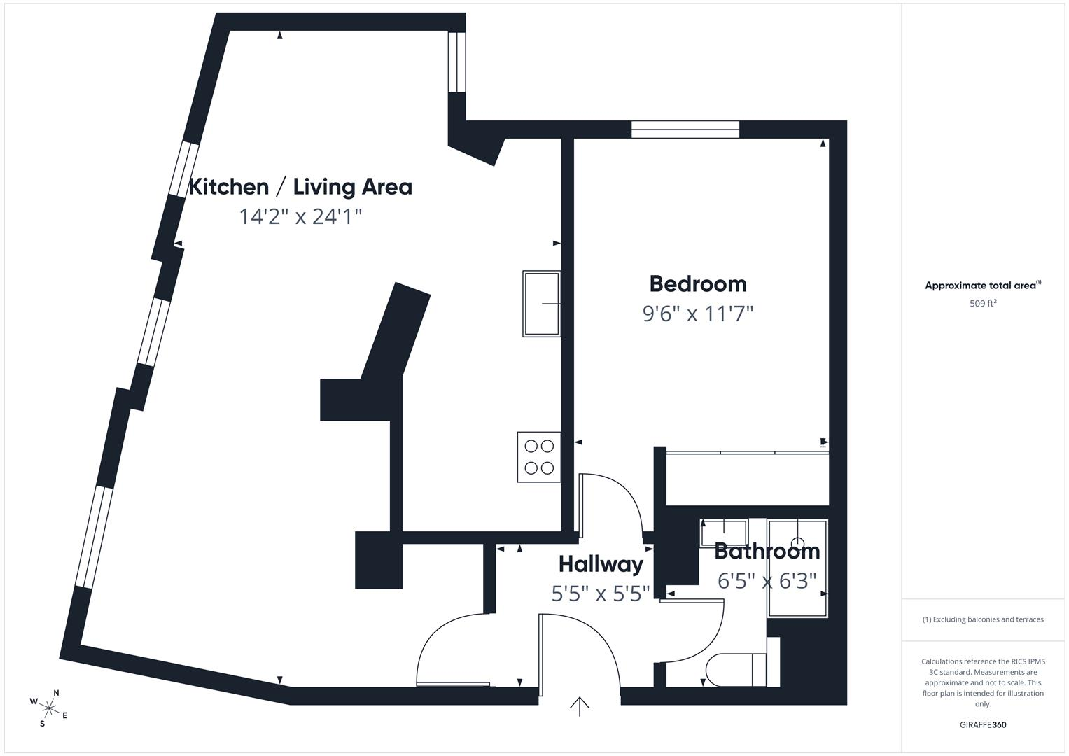 Victoria Bar Apartments, Victor Street floorplan