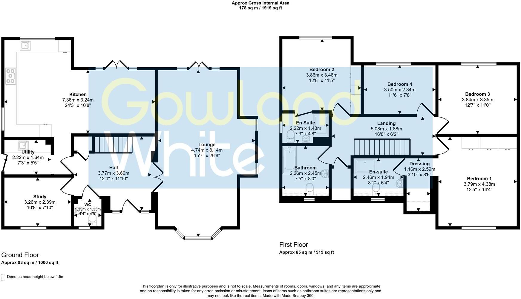 Wyecarr Drive, Yarm TS15 9FL floorplan