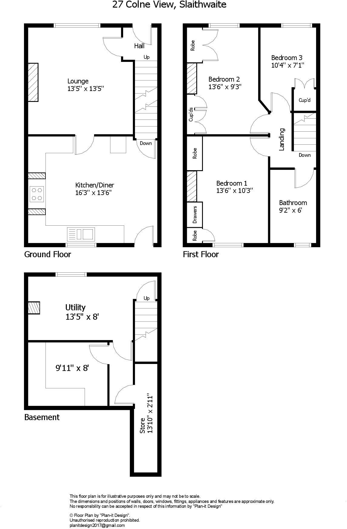 Colne View, Slaithwaite, Huddersfield, HD7 floorplan