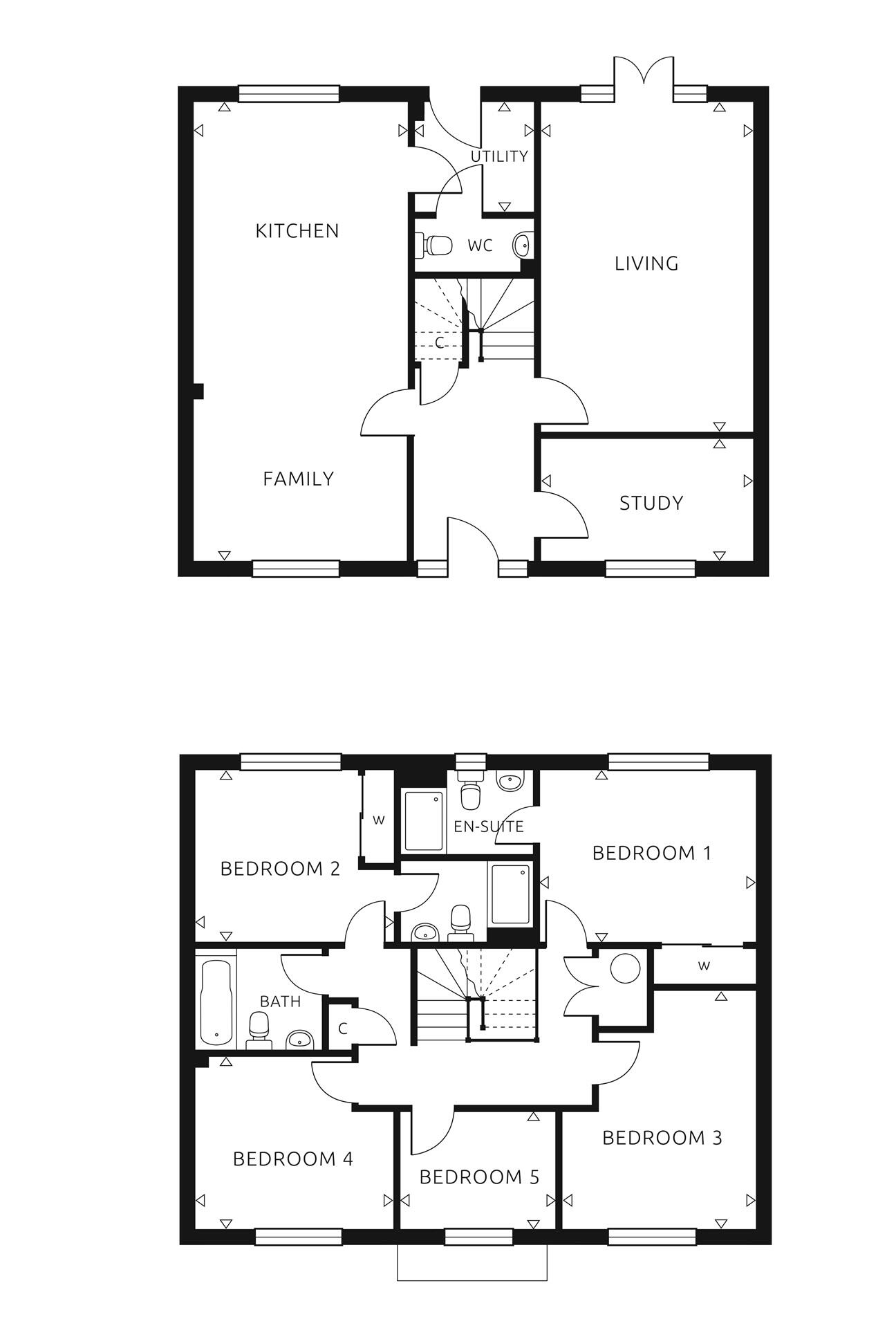 The Pastures, Wood View, Grays floorplan