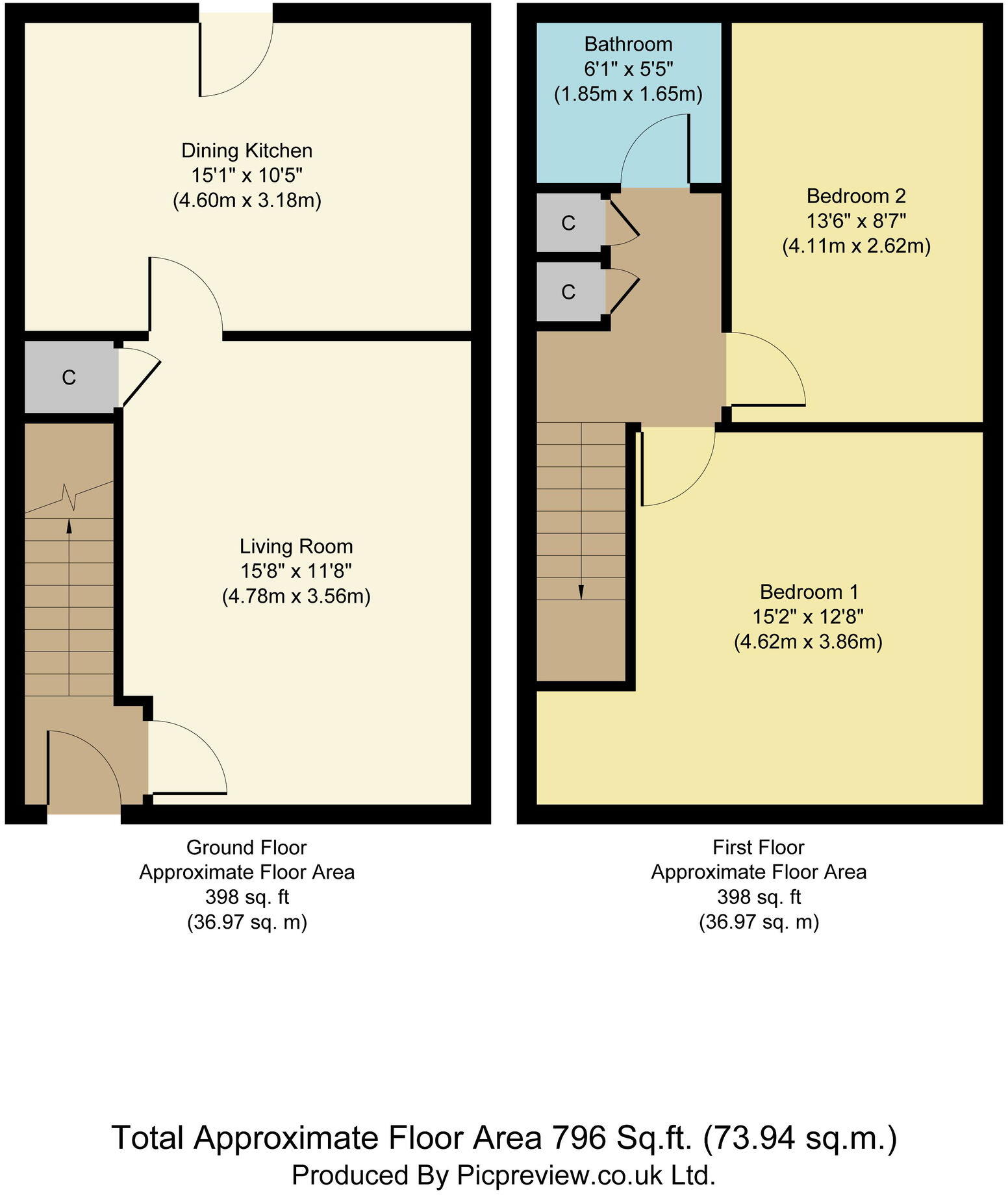 Massey Close, Hull, HU3 floorplan