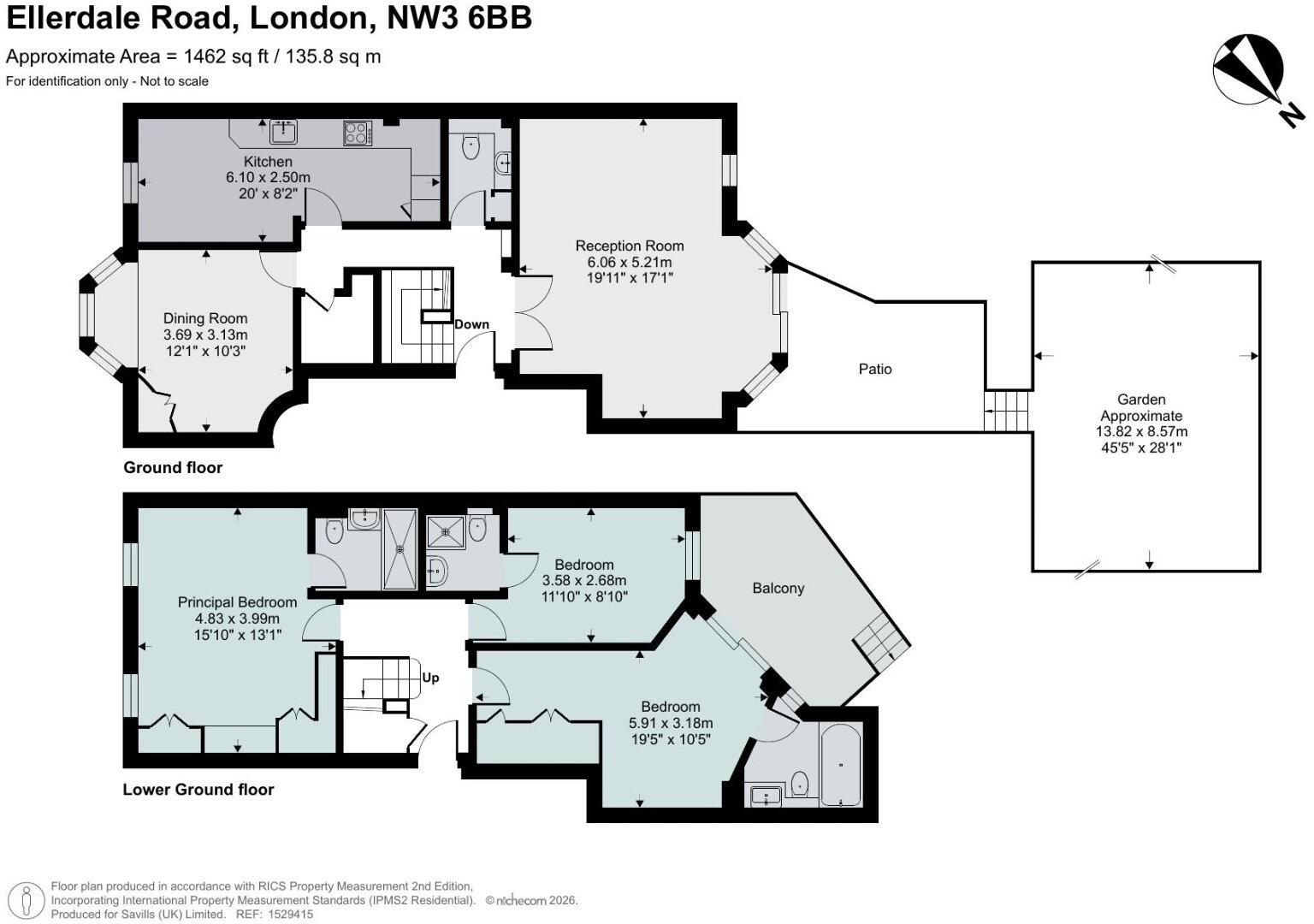 Ellerdale Road, London, NW3 floorplan