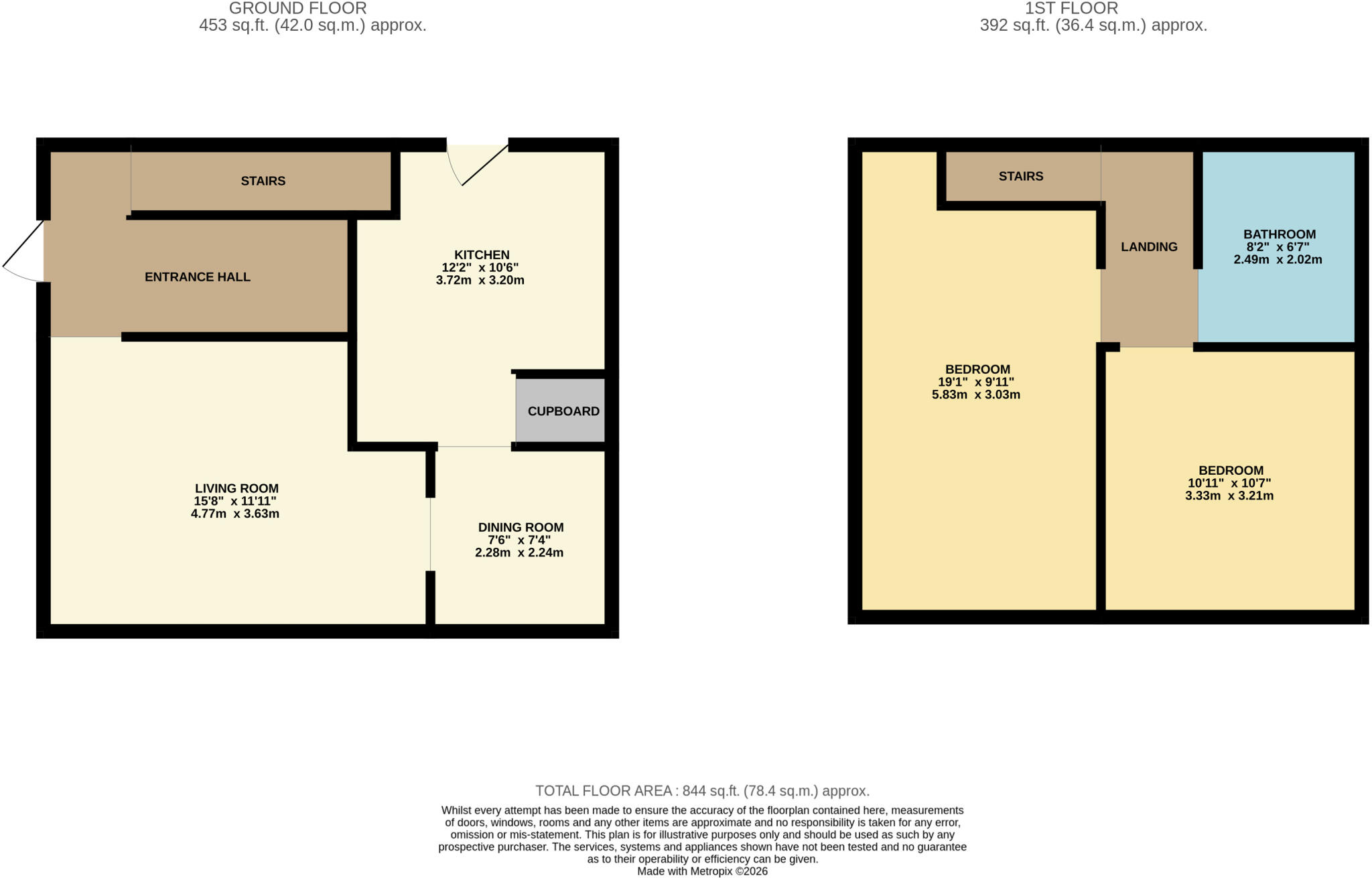 67 Bishop Street, Alfreton, Derbyshire DE55 7EF floorplan