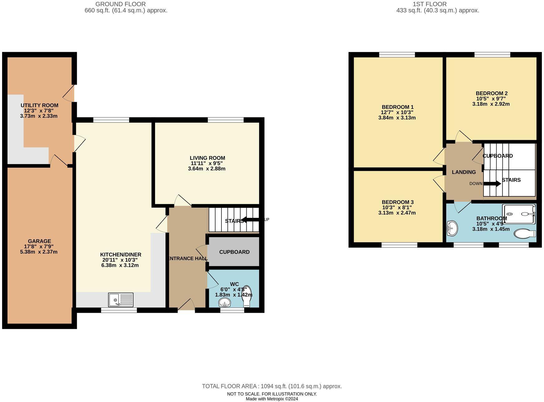 Chapel Road, Alveley, WV15 floorplan
