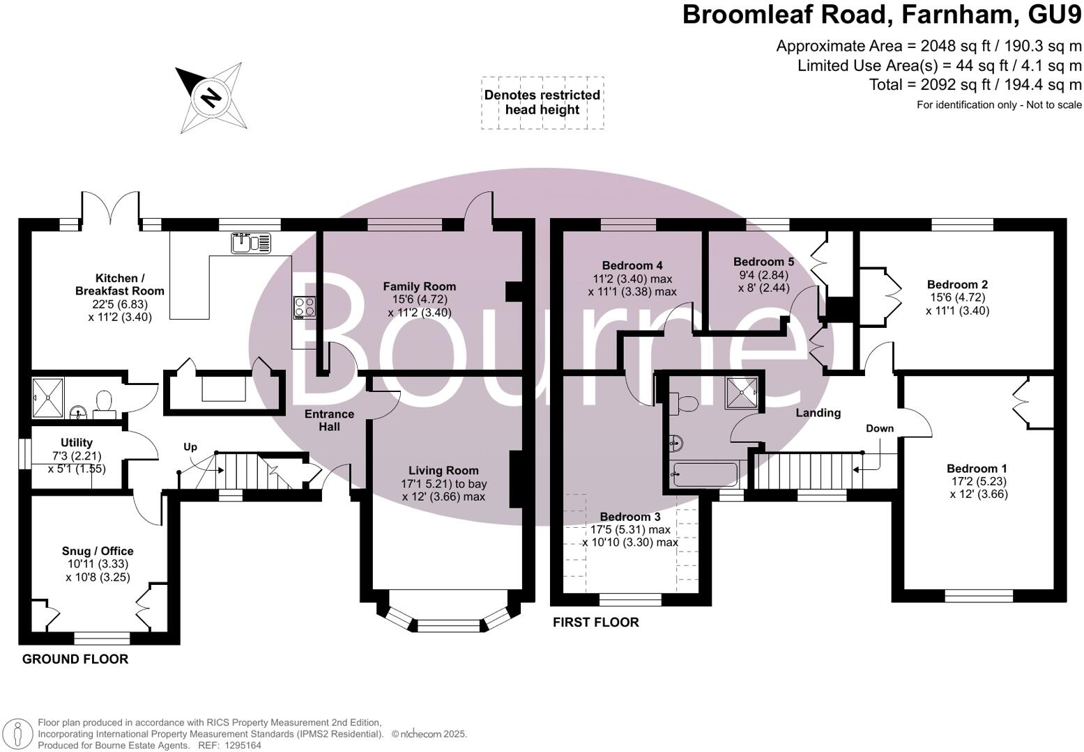 Broomleaf Road, Farnham, Surrey, GU9 floorplan