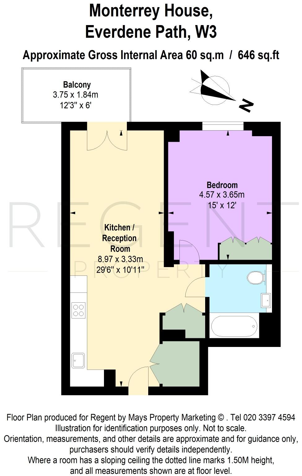 Monterrey House, W3 floorplan
