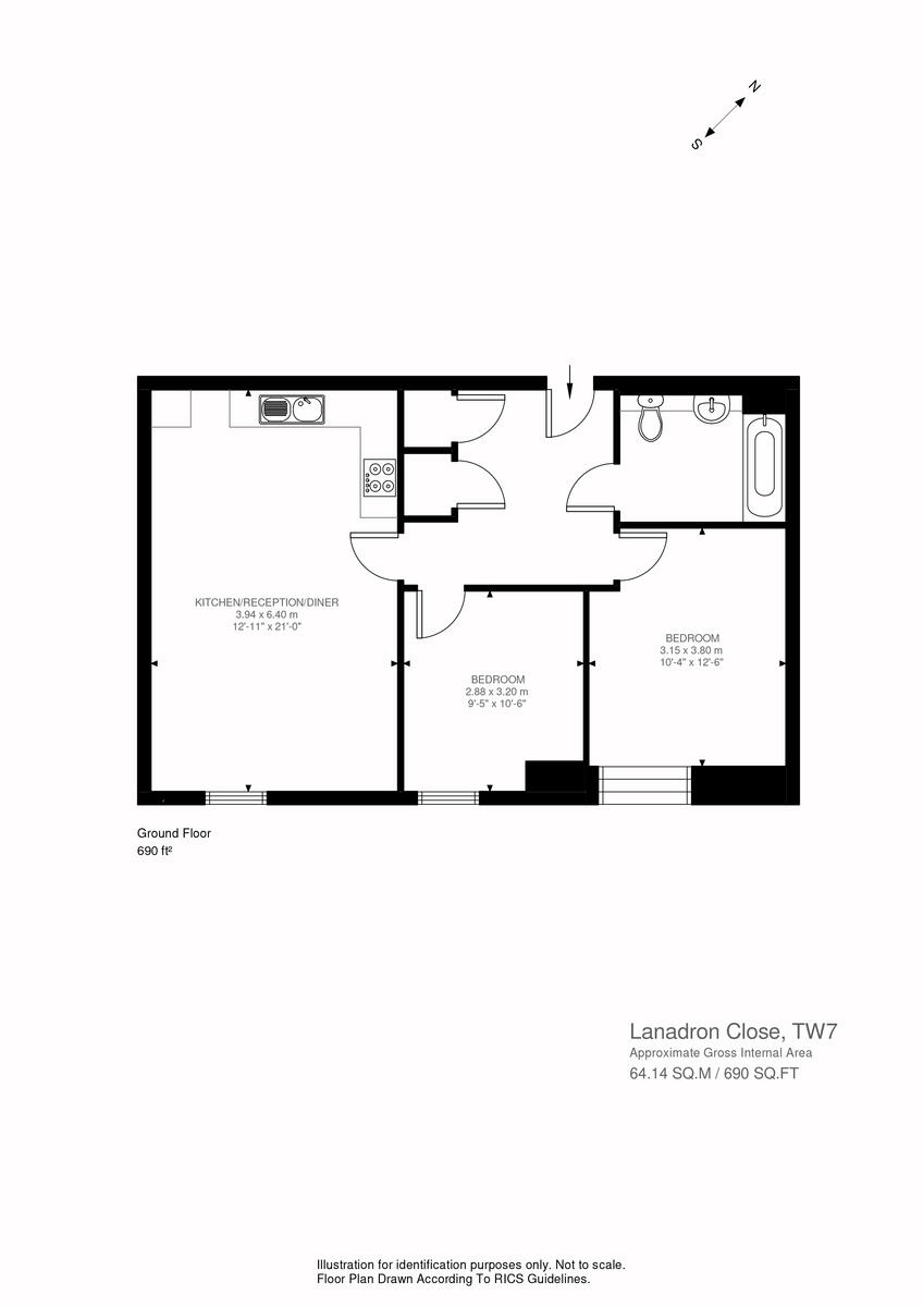 Lanadron Close, Isleworth, TW7 floorplan