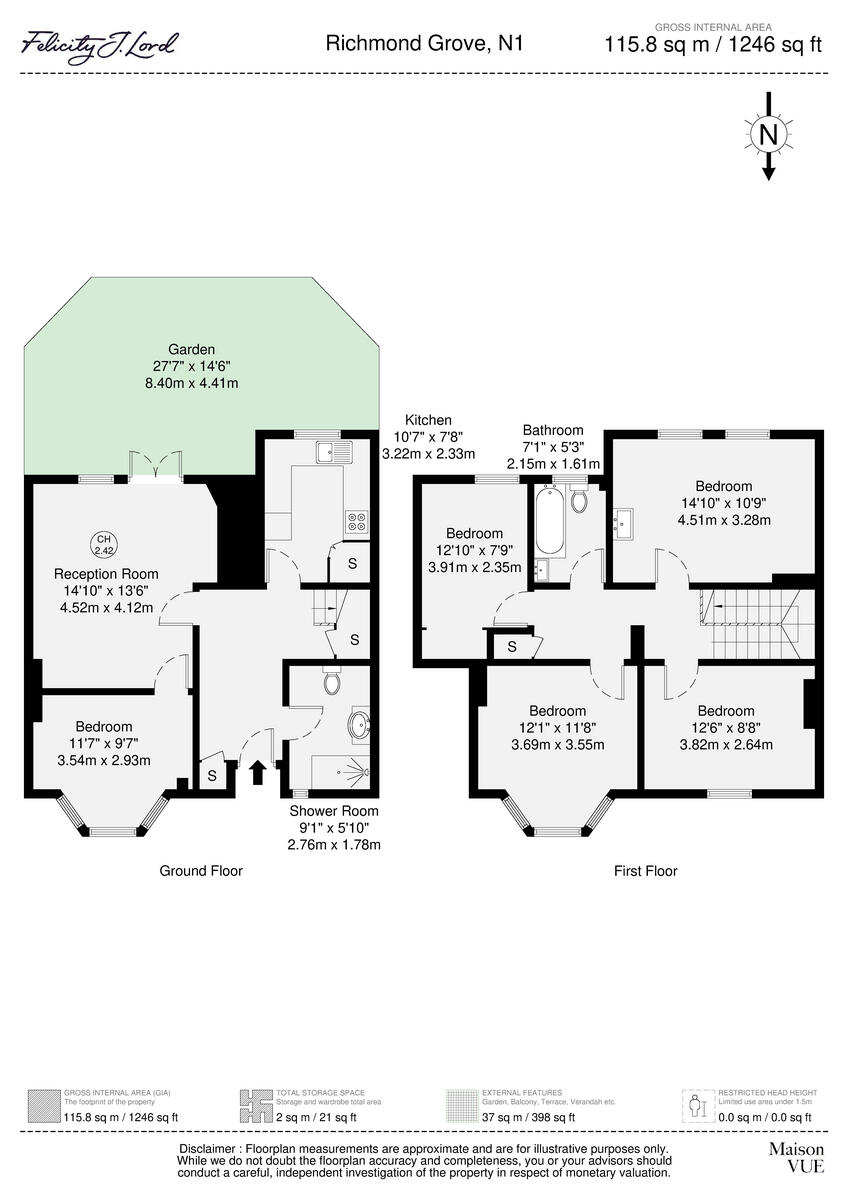 Richmond Grove, London N1 floorplan