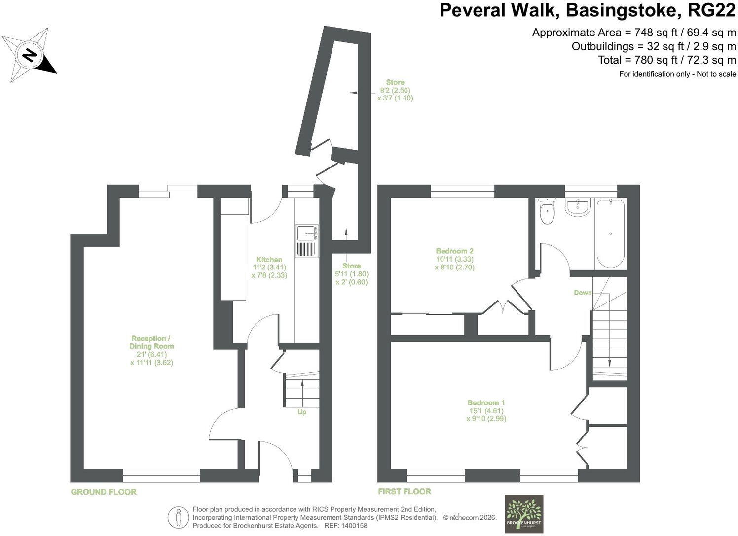 Peveral Walk, Basingstoke RG22 6QJ floorplan