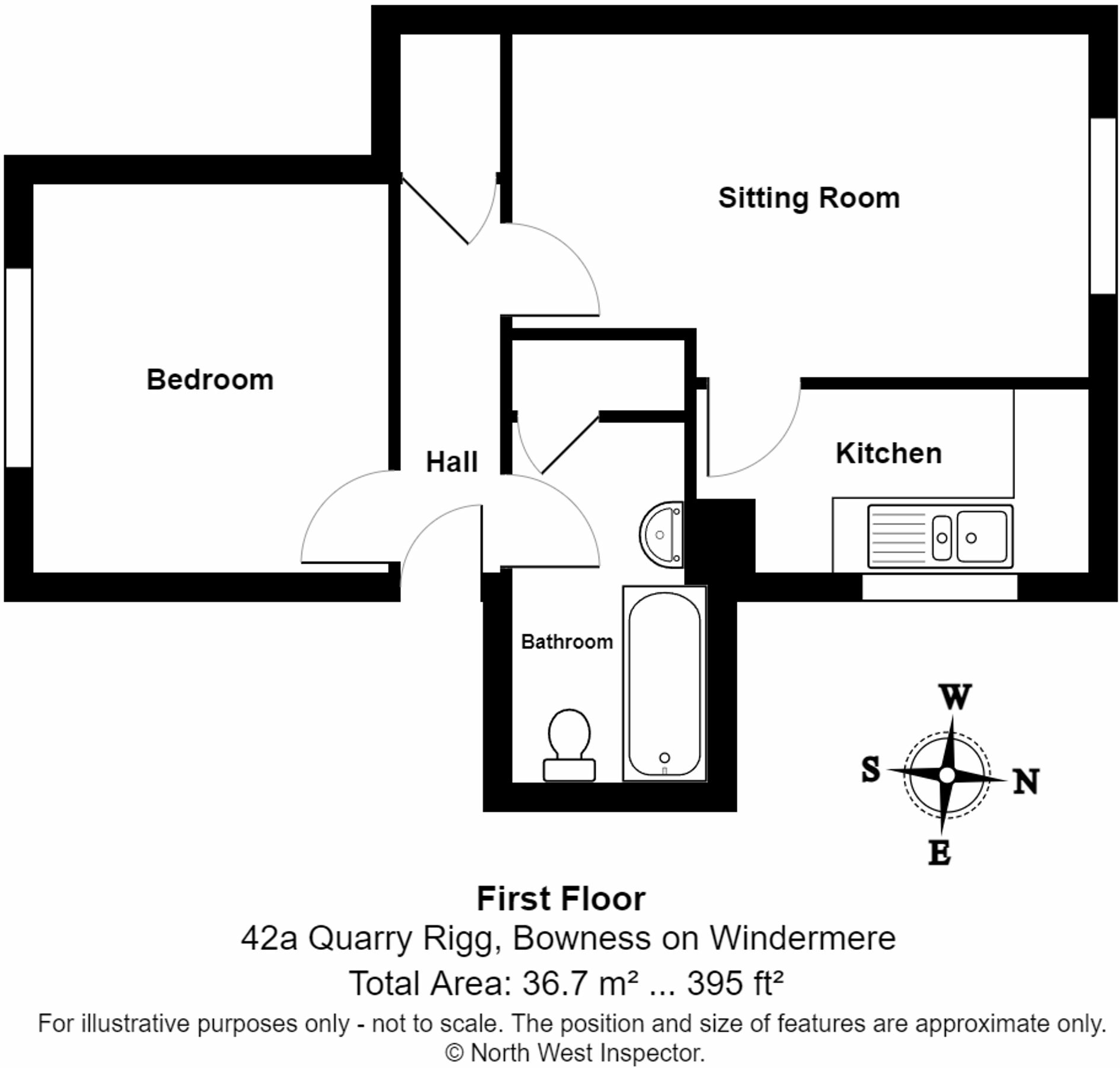 42a Quarry Rigg, Bowness-on-Windermere floorplan