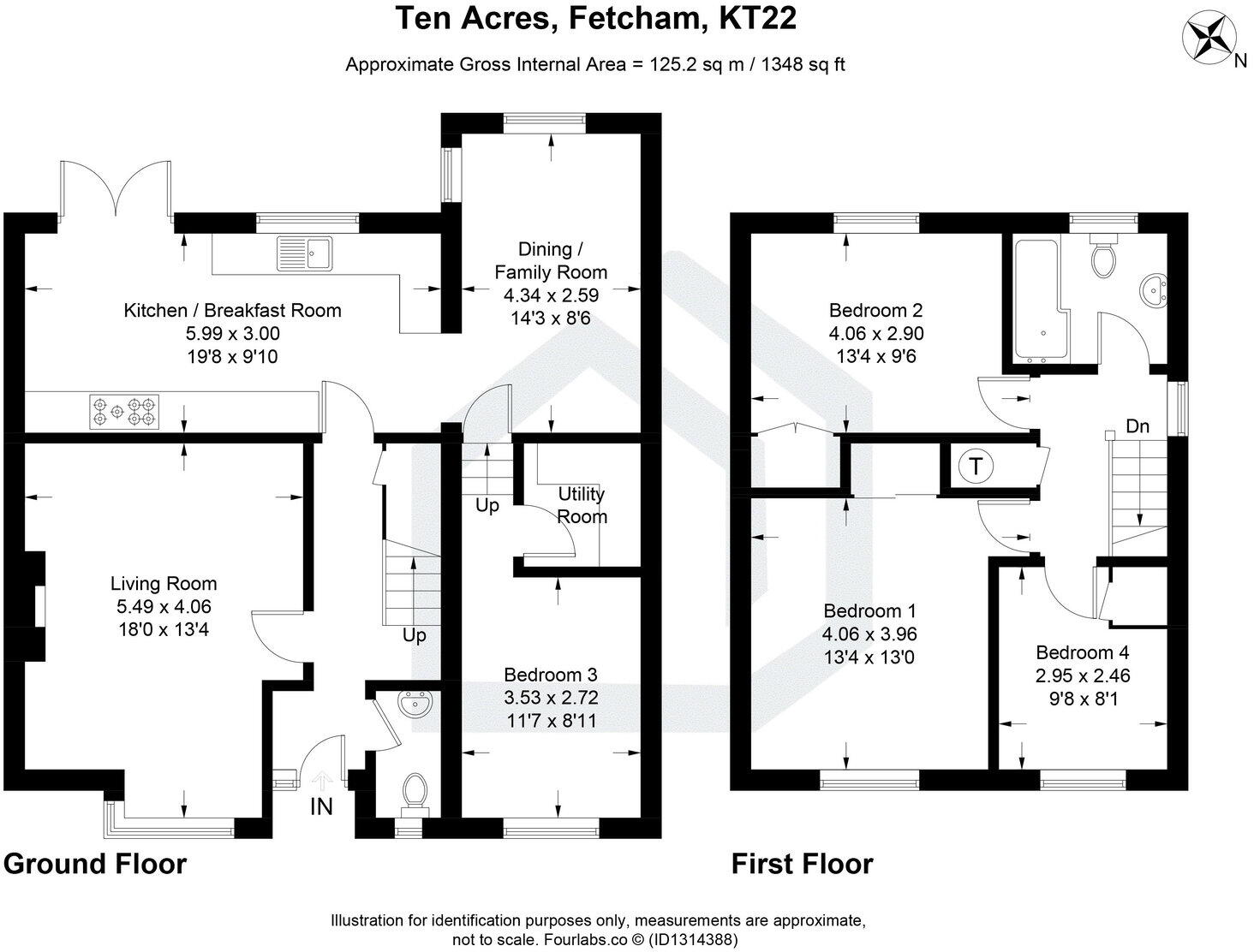 Ten Acres, Fetcham, KT22 floorplan