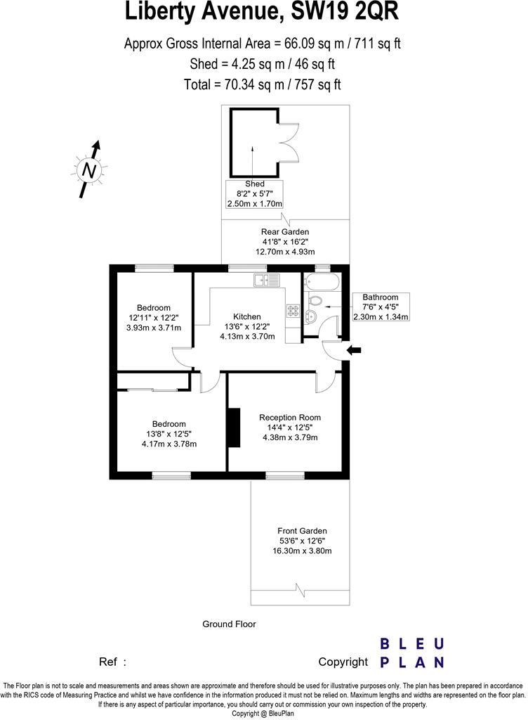 Liberty Avenue, Colliers Wood floorplan