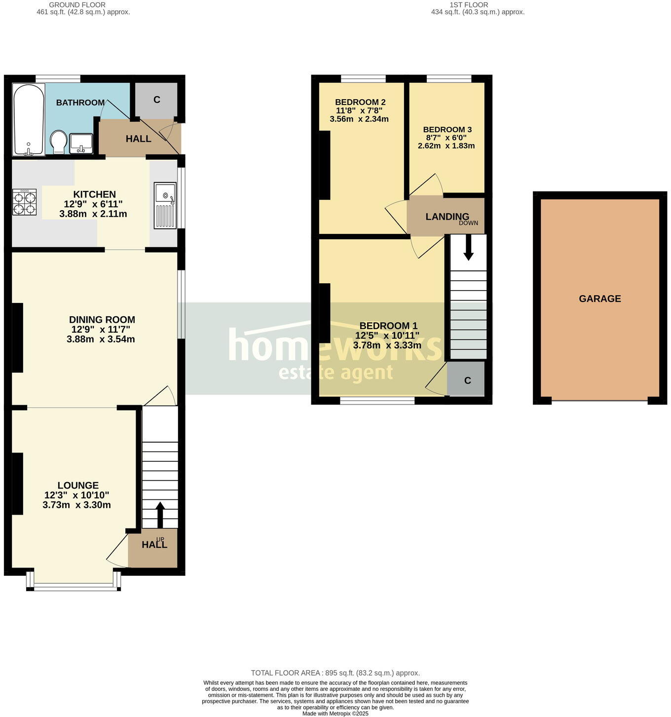 Swanton Avenue, Dereham, NR19 2HJ floorplan