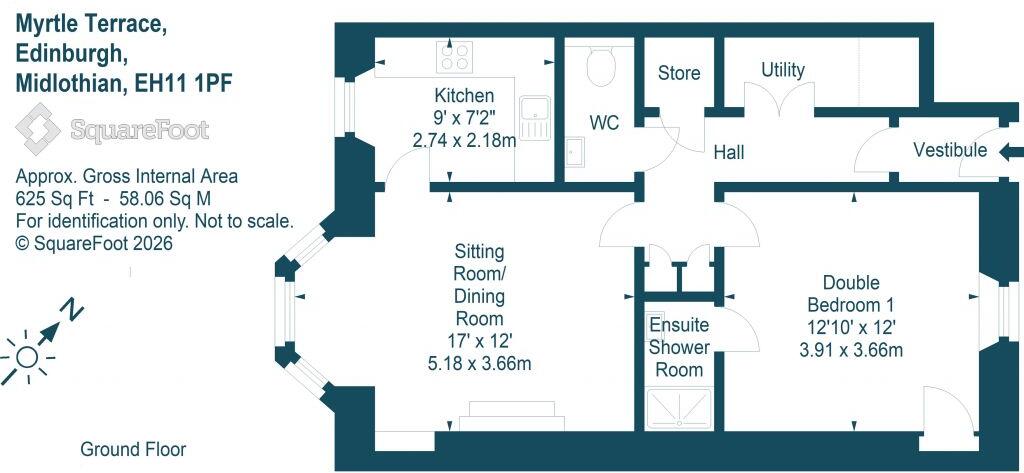 16 Myrtle Terrace, Shandon, Edinburgh, EH11 1PF floorplan
