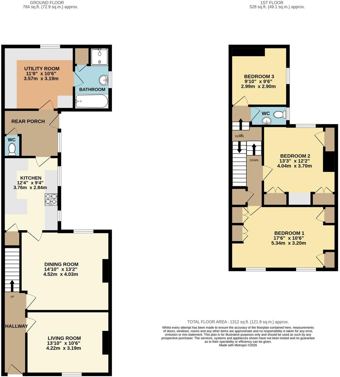 Cross Side, Egremont, CA22 floorplan