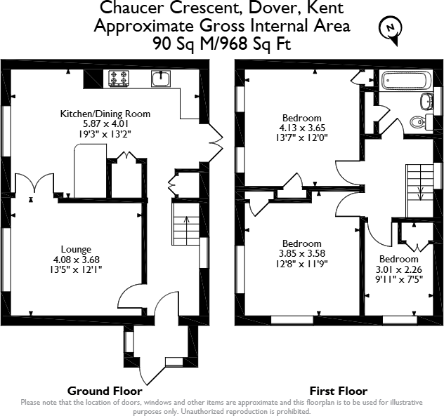 Chaucer Crescent, Dover, CT16 floorplan