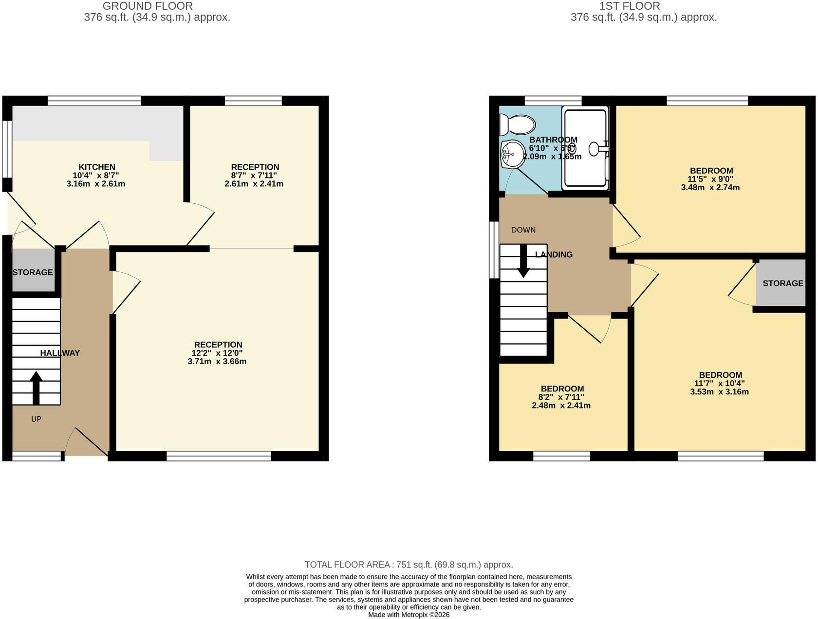 Ffaldcaiach, Trelewis, CF46 floorplan