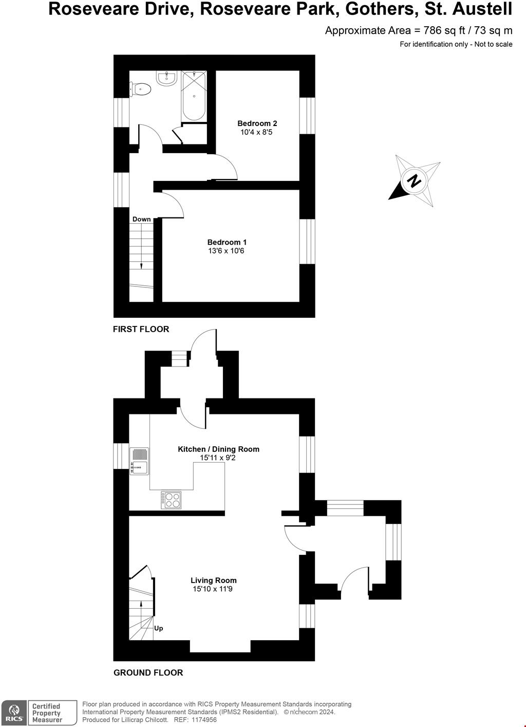 Gothers, St Dennis - Nr. Goss Moor, Cornwall floorplan