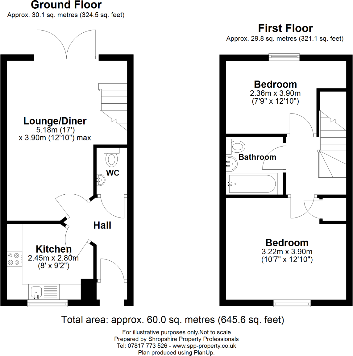 Roselea Close, TF12 5AA floorplan