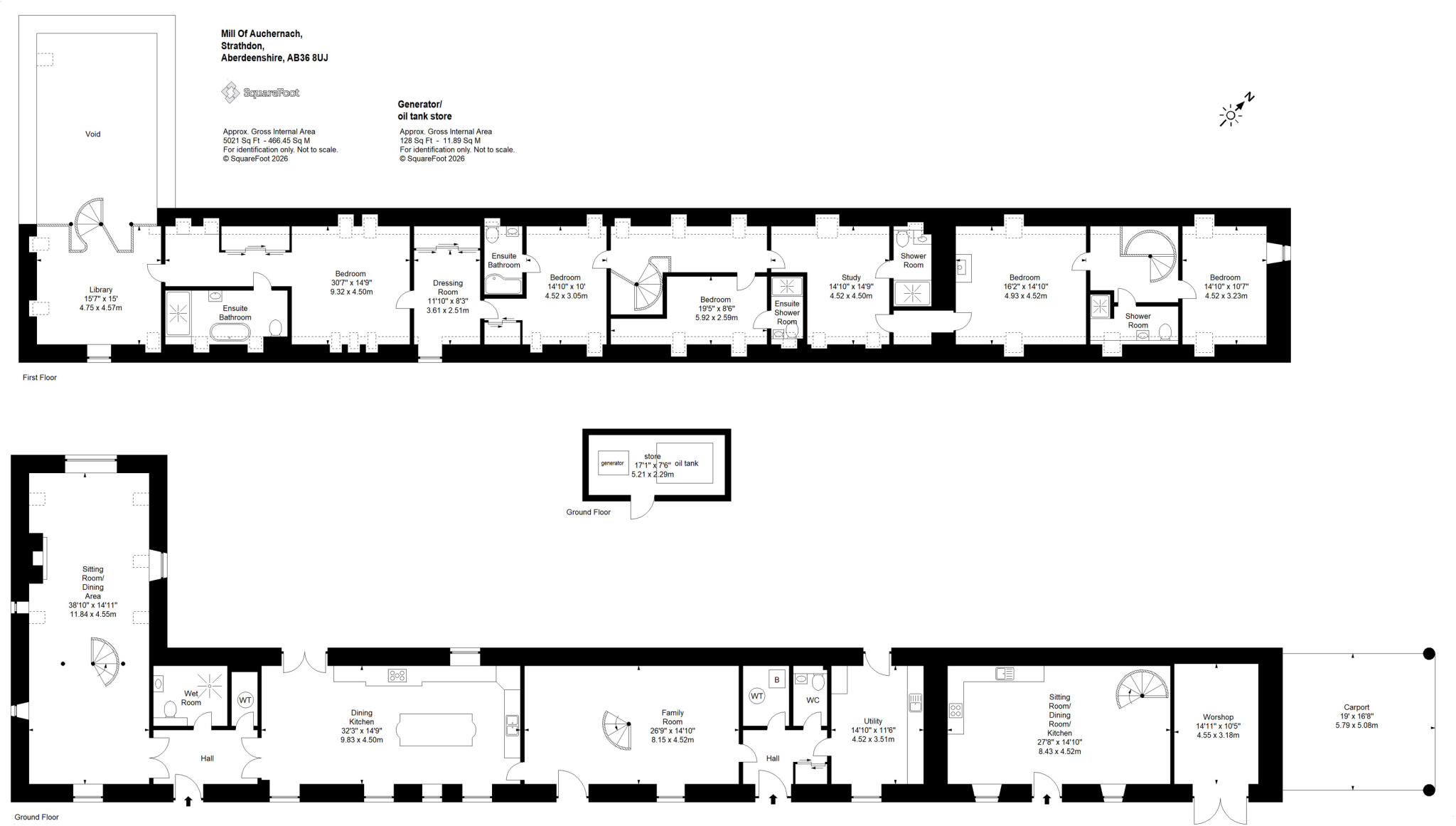 Mill Of Auchernach, Strathdon, Aberdeenshire, AB36 floorplan