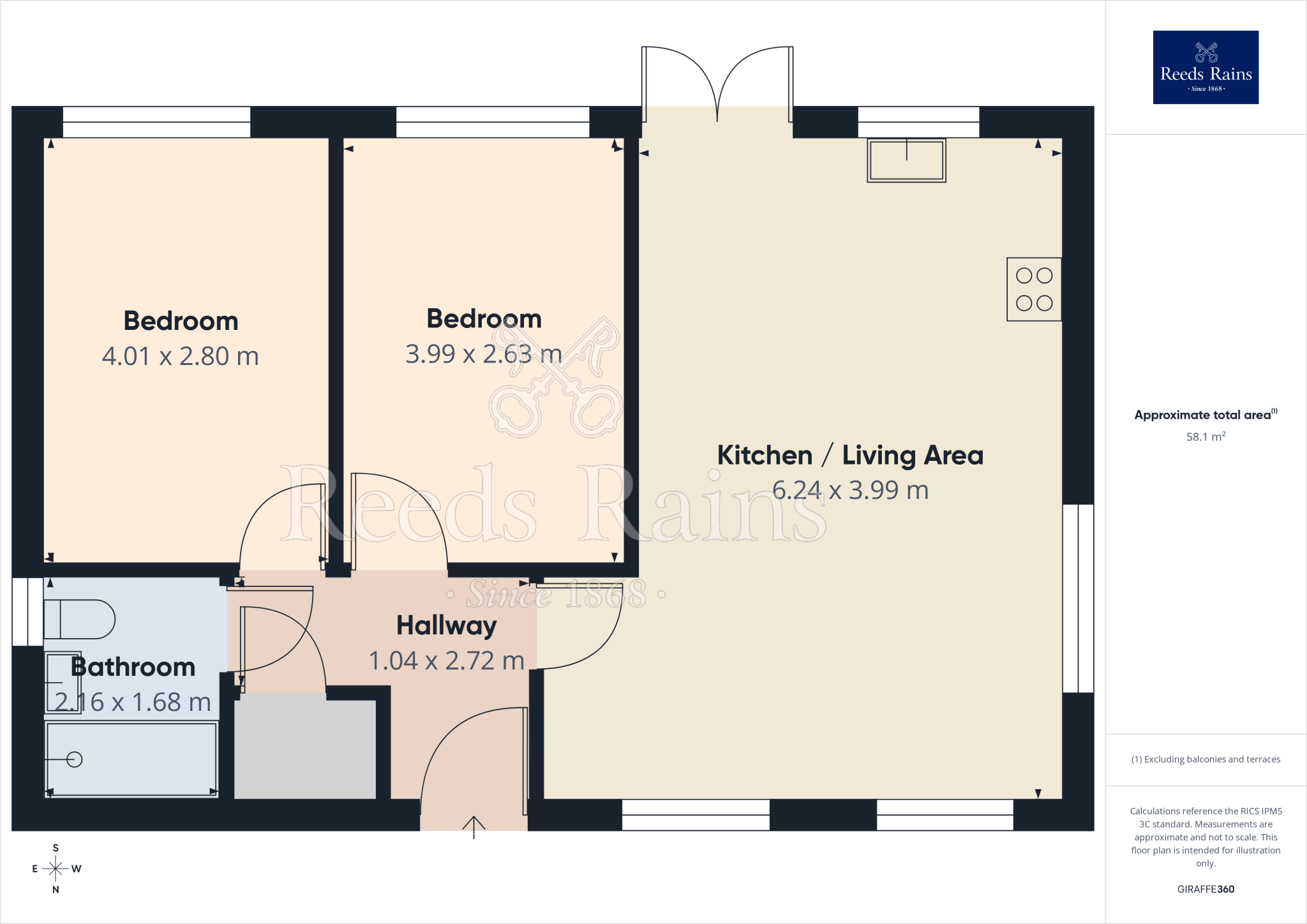 Lomas Close, Salford, M5 floorplan