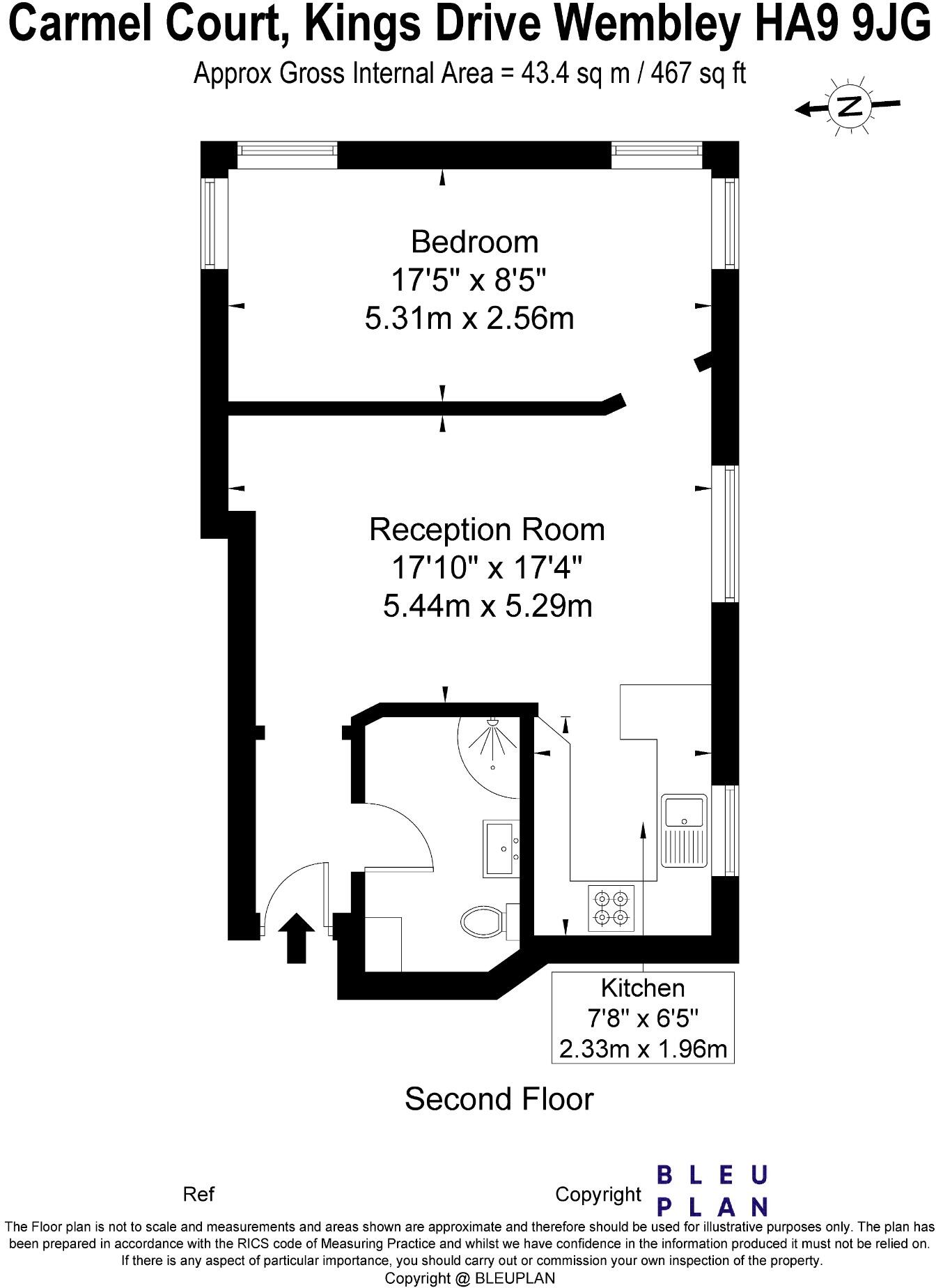 Carmel Court, Kings Drive, Wembley, HA9 9JG floorplan