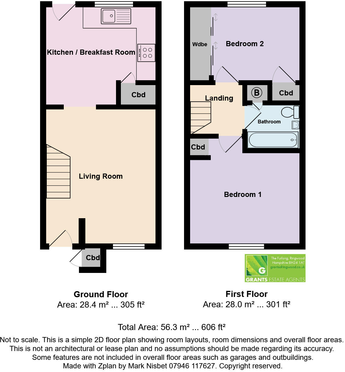 Euston Grove, Ringwood, Hampshire, BH24 floorplan