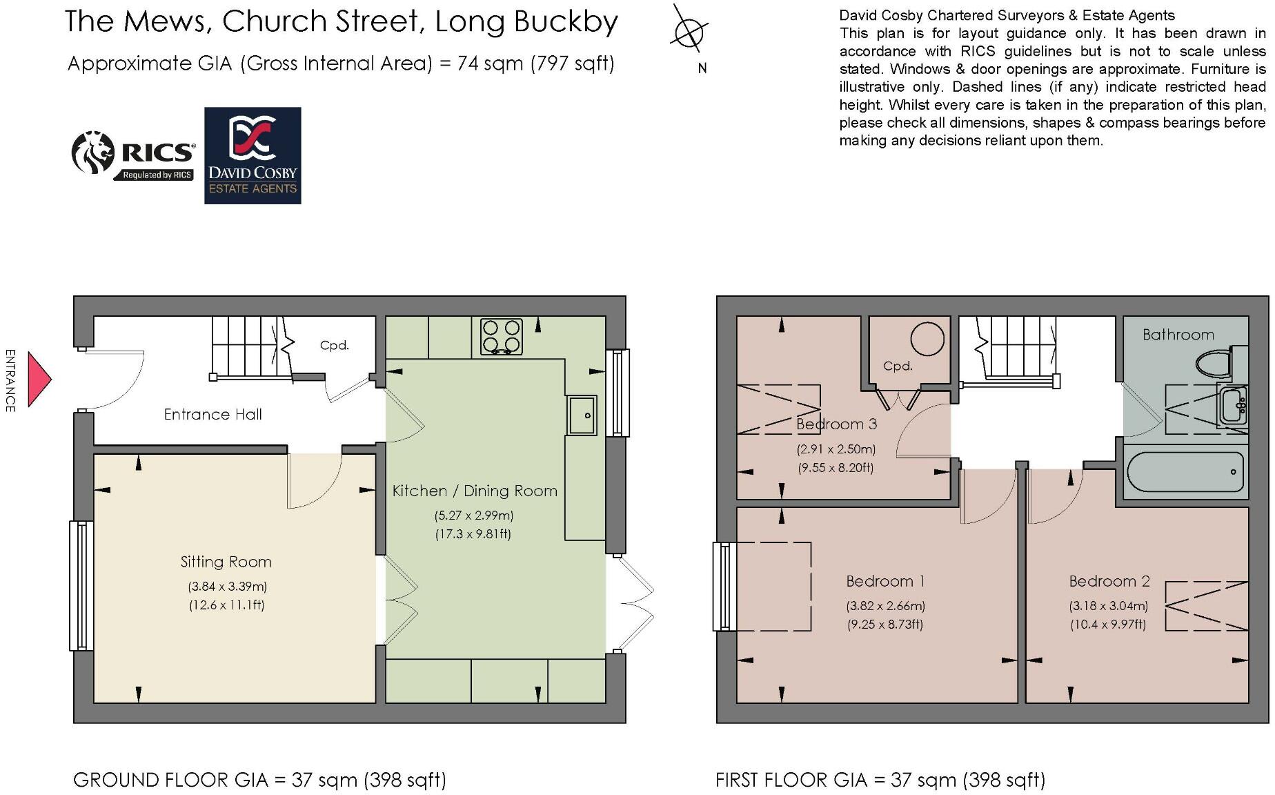 The Mews, Church Street, Long Buckby, NN6 floorplan