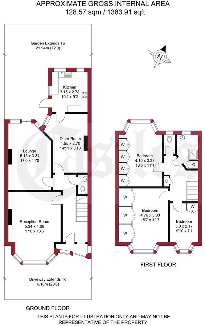 Caversham Avenue, N13 floorplan