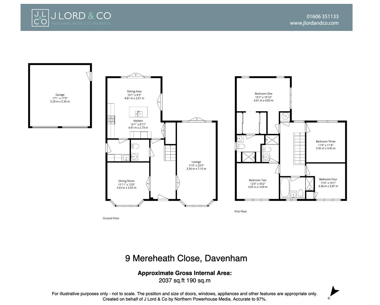 9 Mereheath Close, Davenham, CW9 8SP floorplan