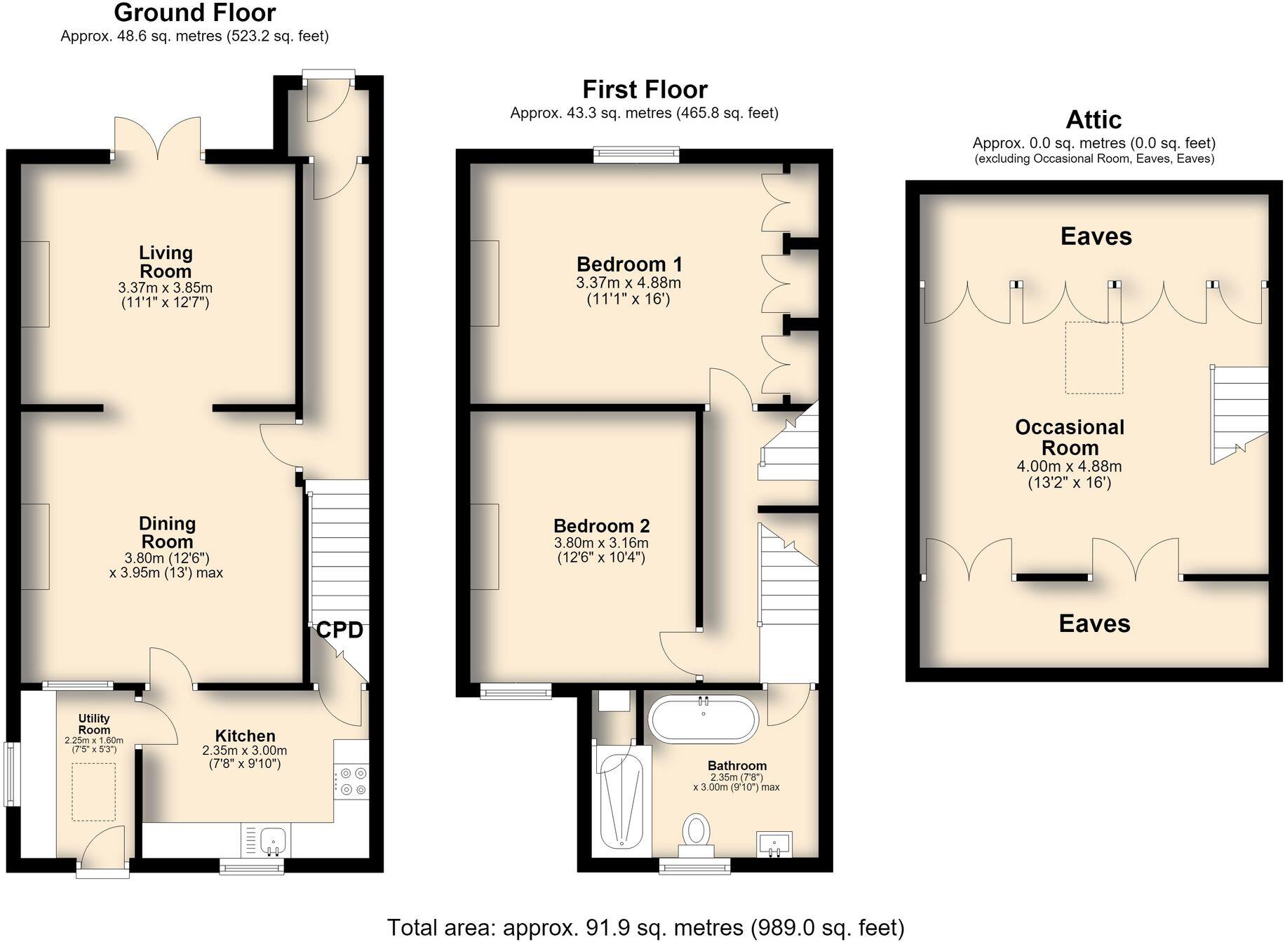 Storforth Lane Terrace, Hasland, S41 floorplan