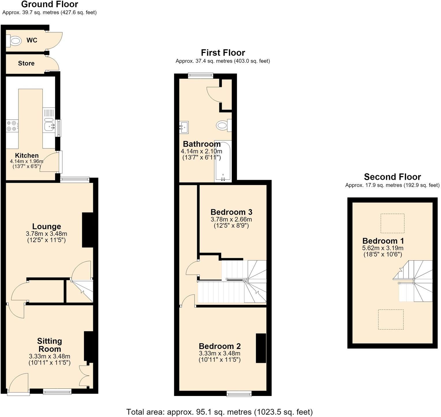 Rendell Street, Loughborough, LE11 floorplan