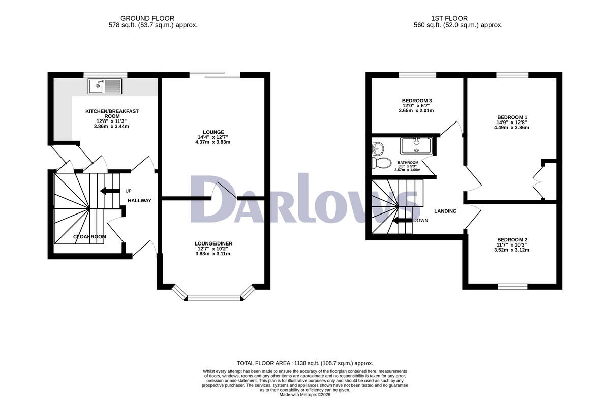 Rose Heyworth Road, Abertillery floorplan