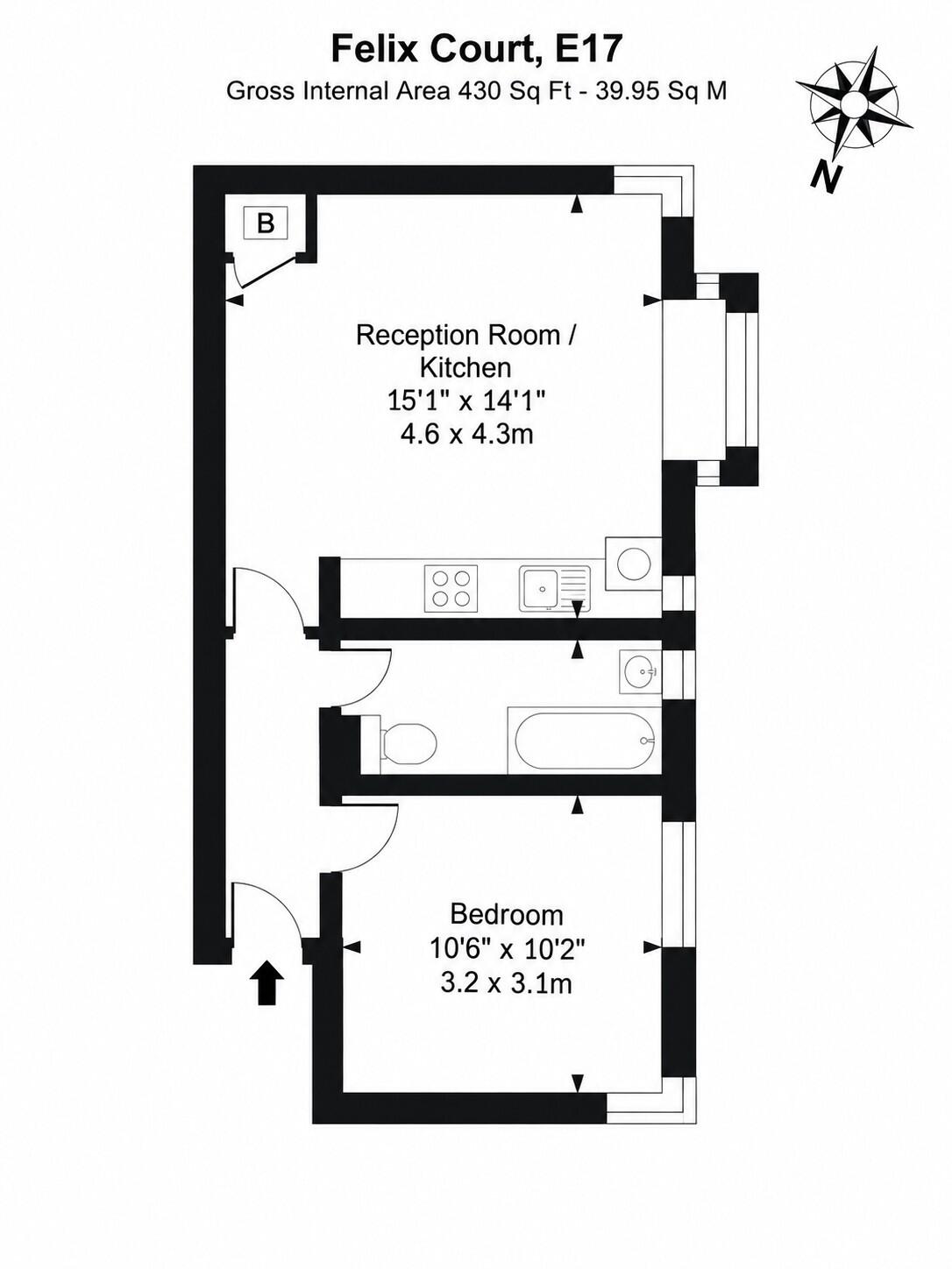Felix Court, Walthamstow Village, London, E17 floorplan