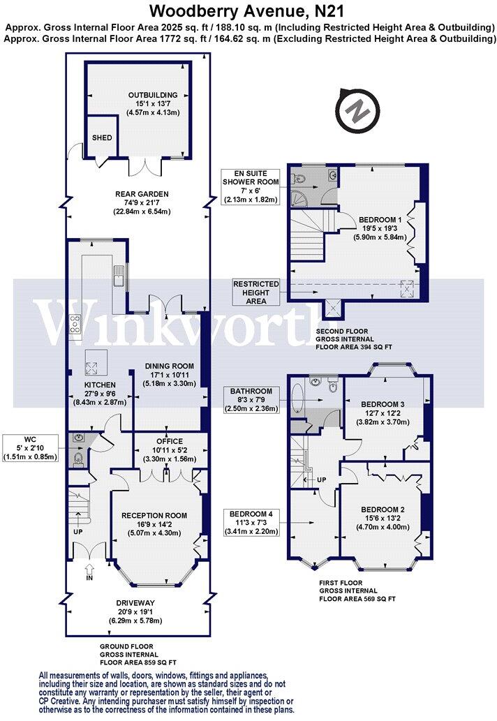 Woodberry Avenue, London, N21 floorplan
