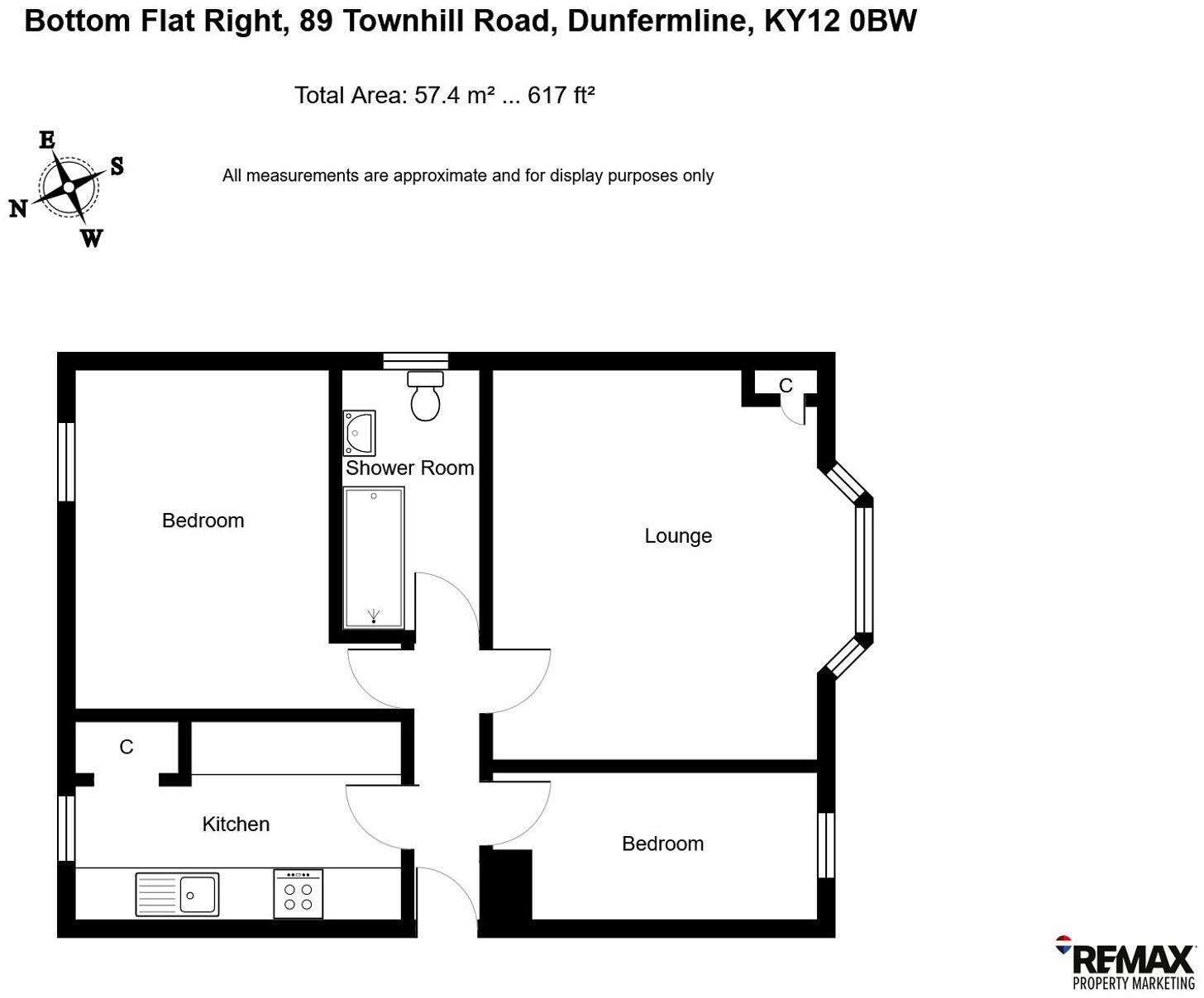 Townhill Road, Bottom Flat Right (89A), KY12 floorplan