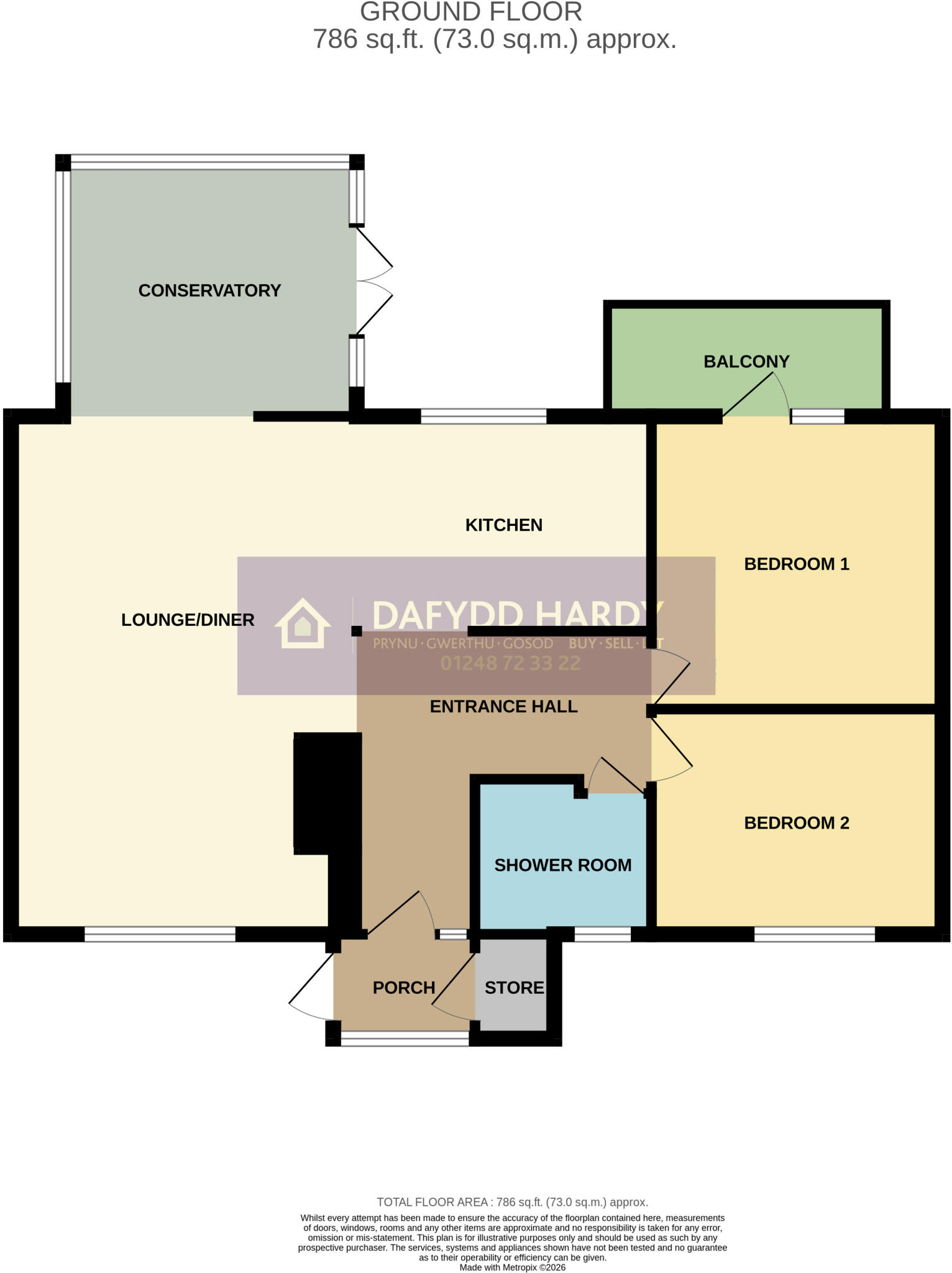 Tan Yr Allt Avenue, Mochdre, Colwyn Bay, Conwy, LL28 floorplan