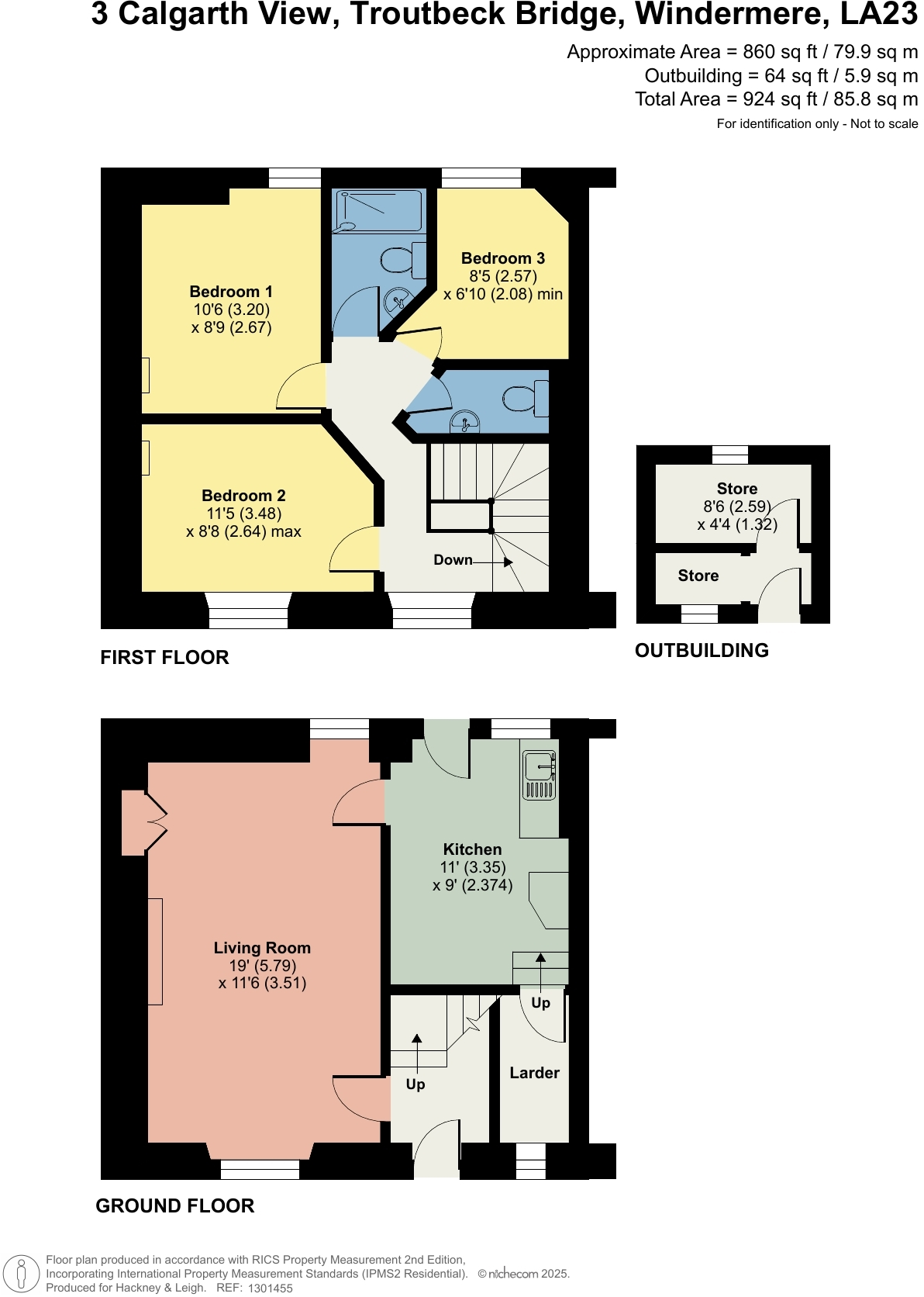 Calgarth View, Troutbeck Bridge, Windermere, LA23 1HL floorplan