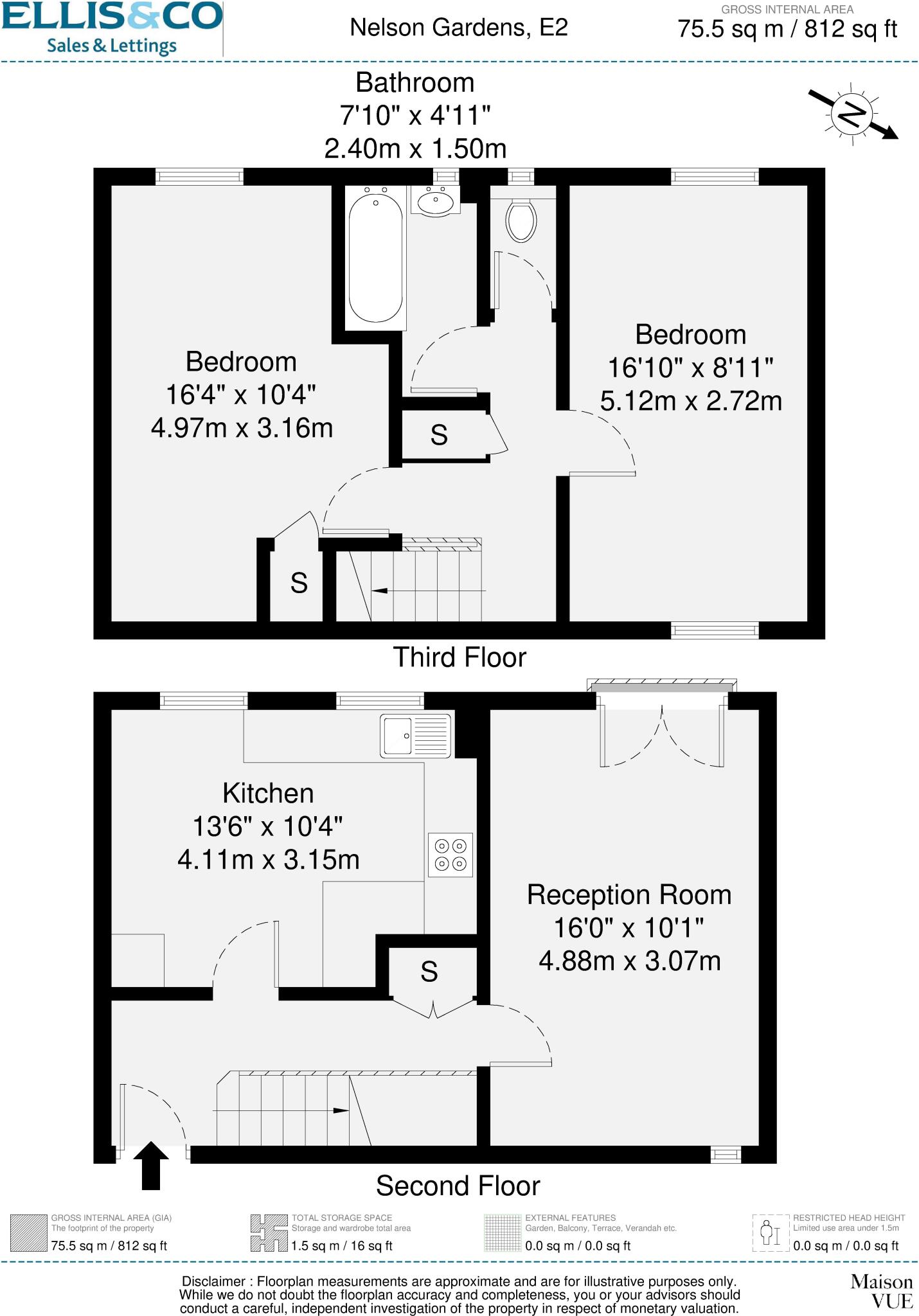 Nelson Gardens, London, E2 floorplan
