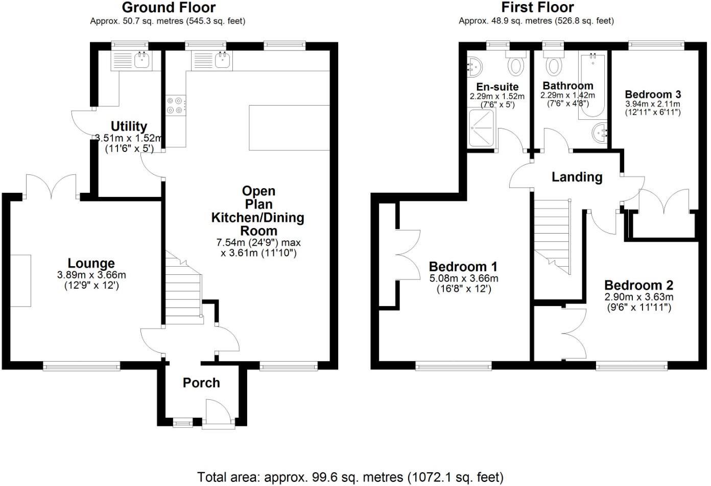 Badgers Mead, Brackla, Bridgend County Borough, CF31 2PZ floorplan