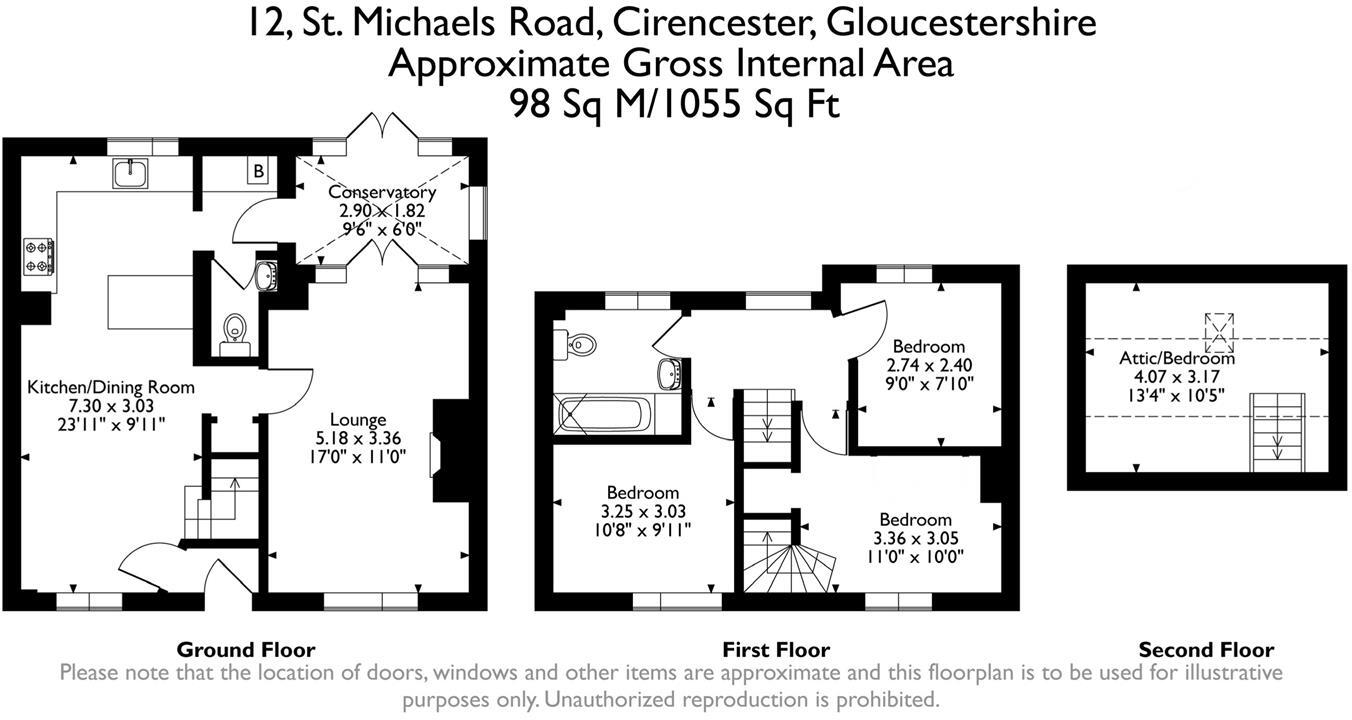 Cirencester town floorplan