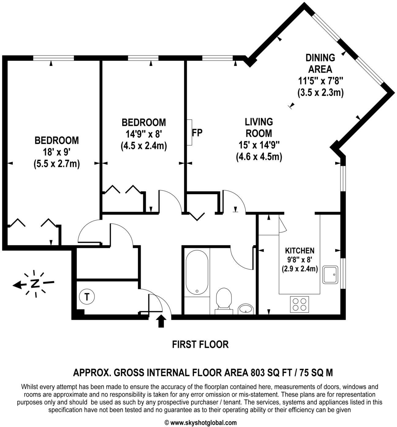 Salisbury Road, Worcester Park floorplan