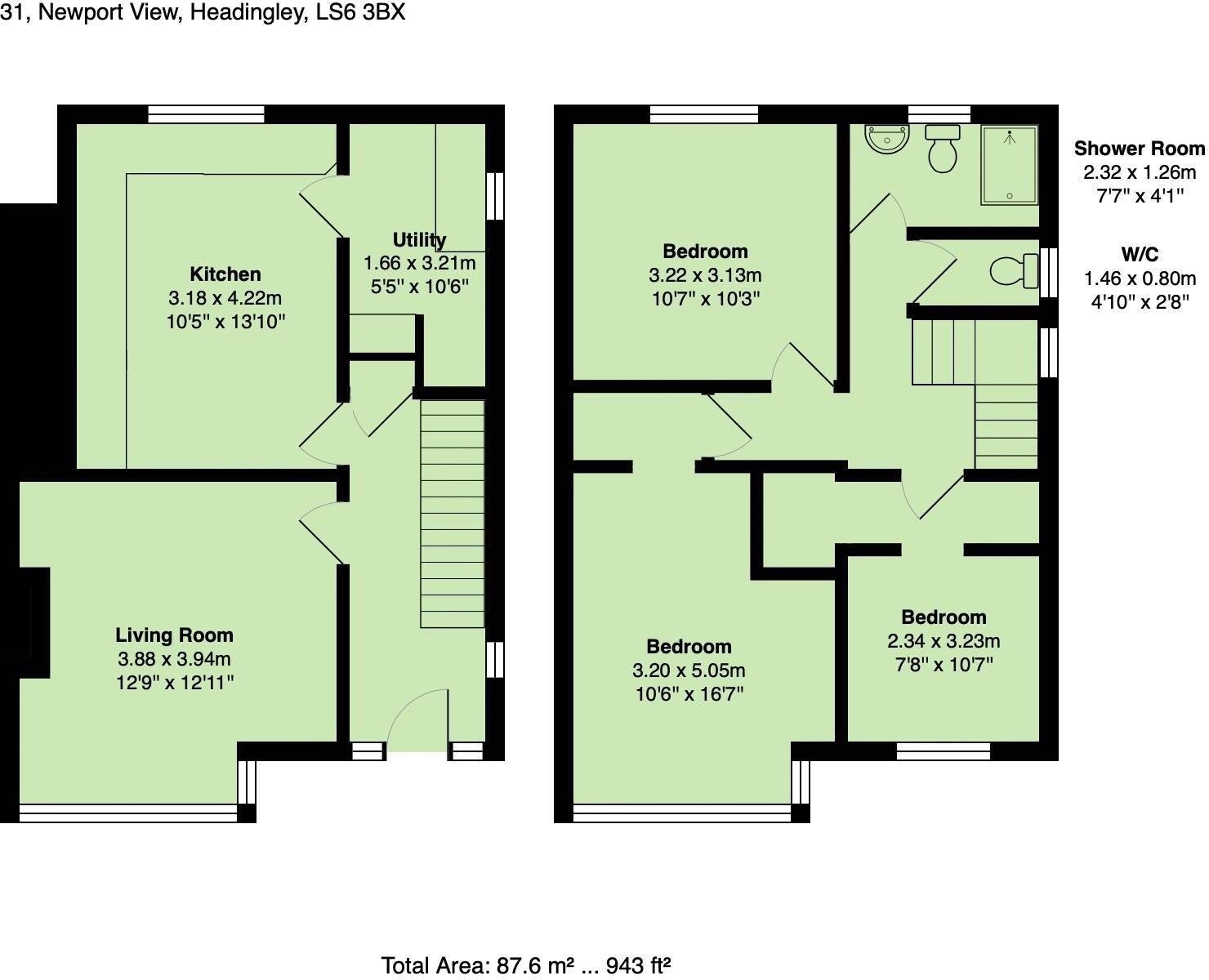 Newport View, Leeds floorplan