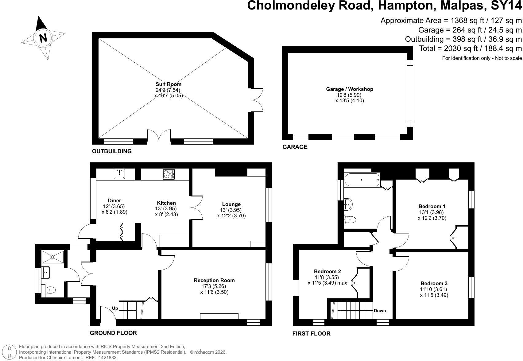 Cholmondeley Road, Hampton, Malpas floorplan