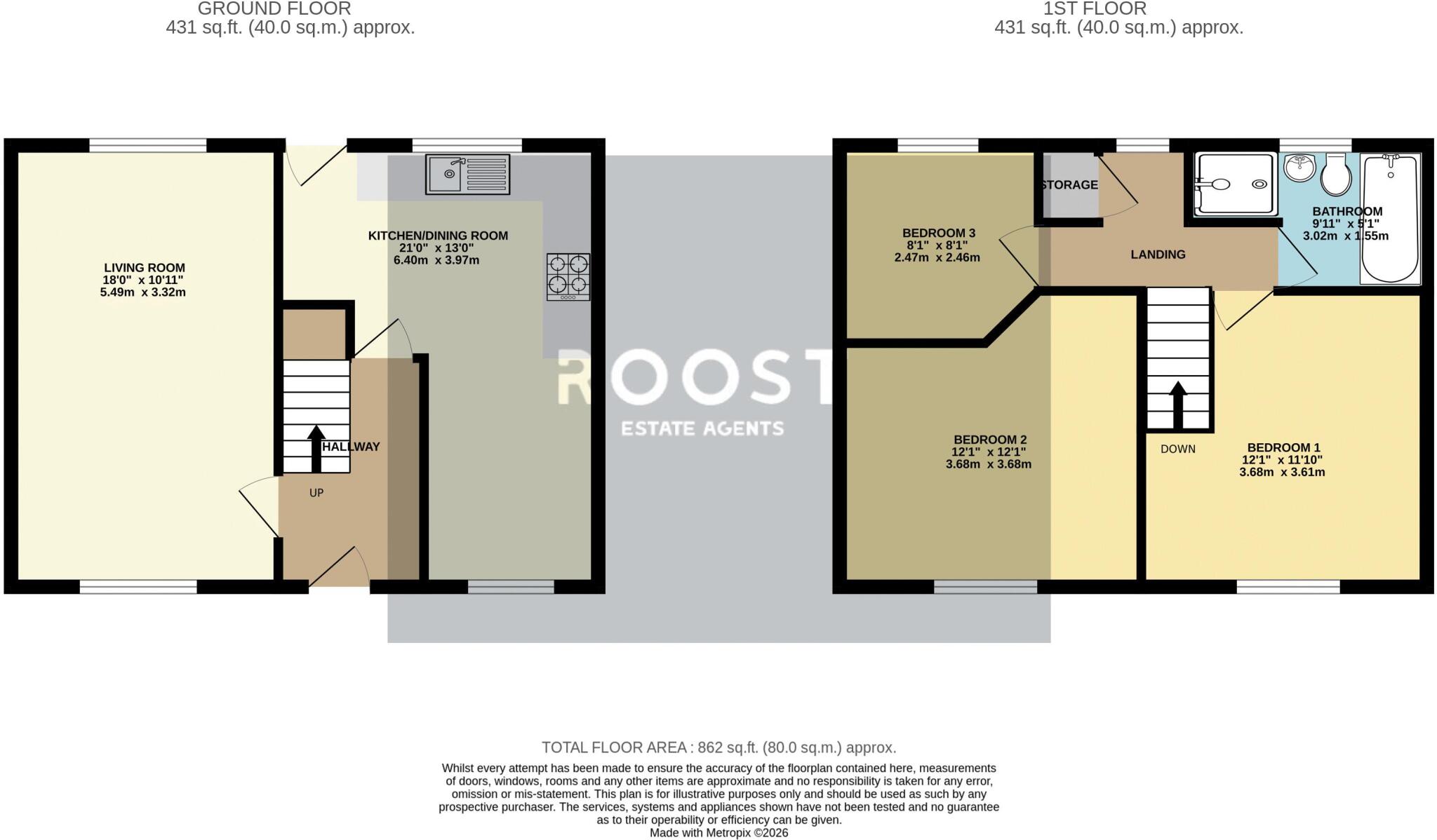 Glebe Road, Humberston floorplan