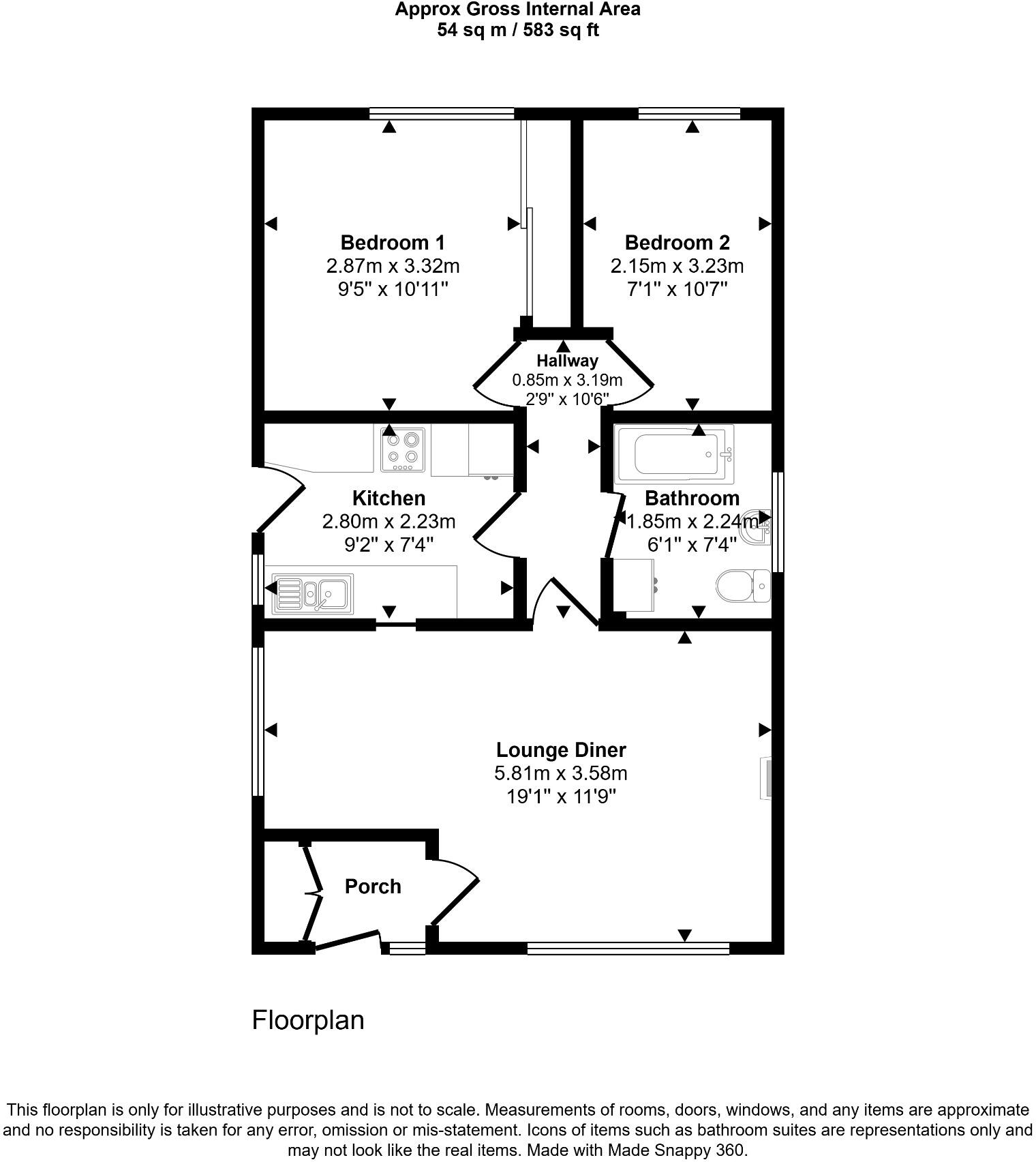 Ashly Court, St Asaph. LL17 0PL floorplan